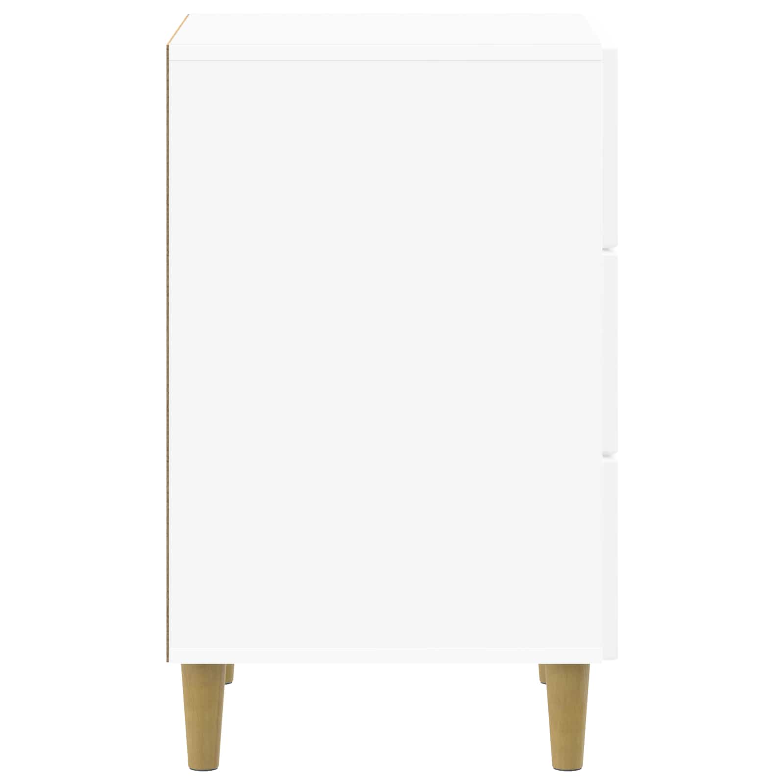 Noćni ormar s ladicama Bijela visokog sjaja 43 x 41 x 66,5 cm