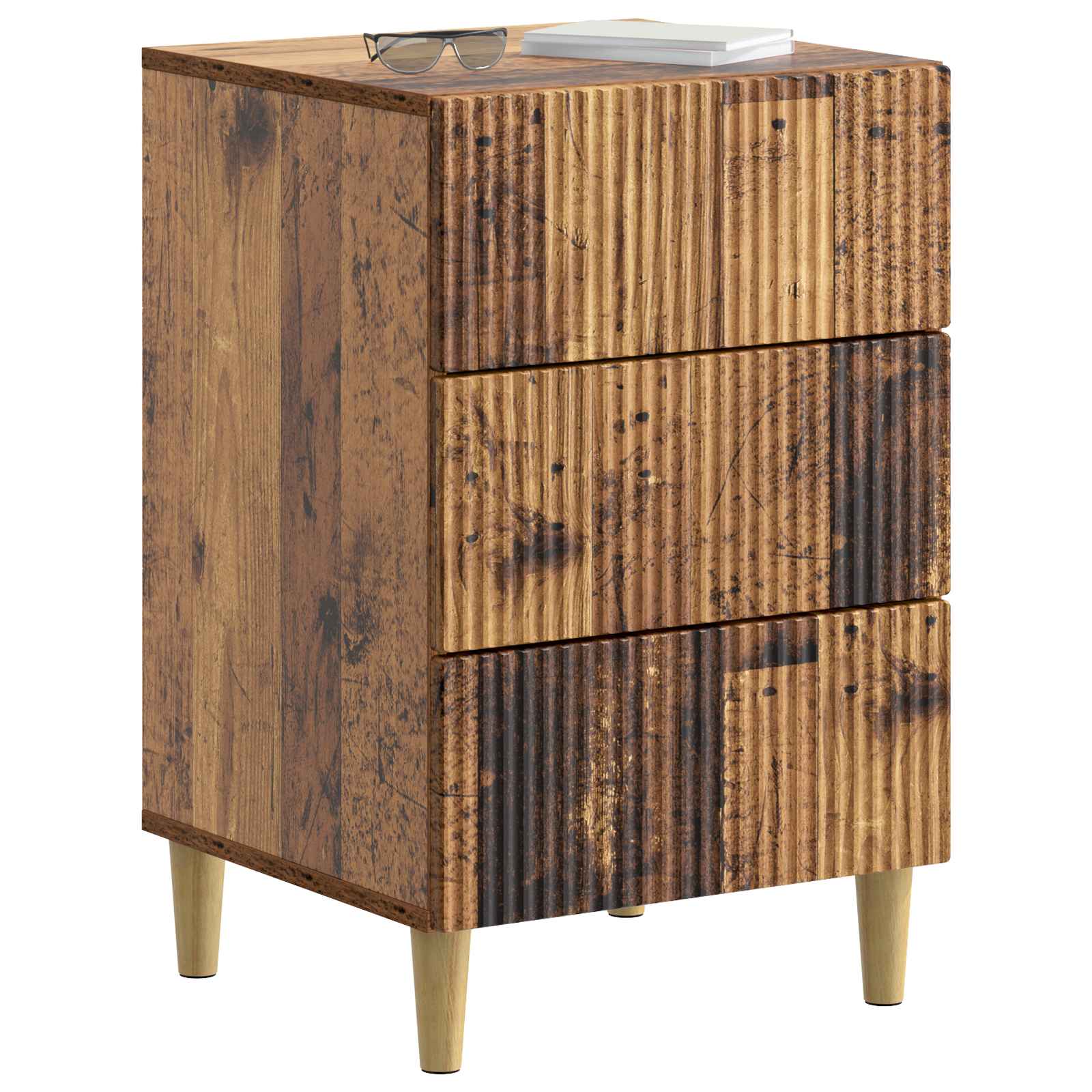 Noćni ormar Staro drvo 43 x 41 x 66,5 cm Konstruirano drvo