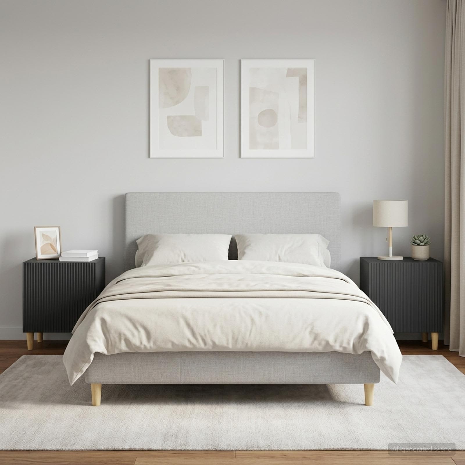 Noćni ormar 2 pcs Crna 43 x 34,5 x 50 cm Konstruirano drvo