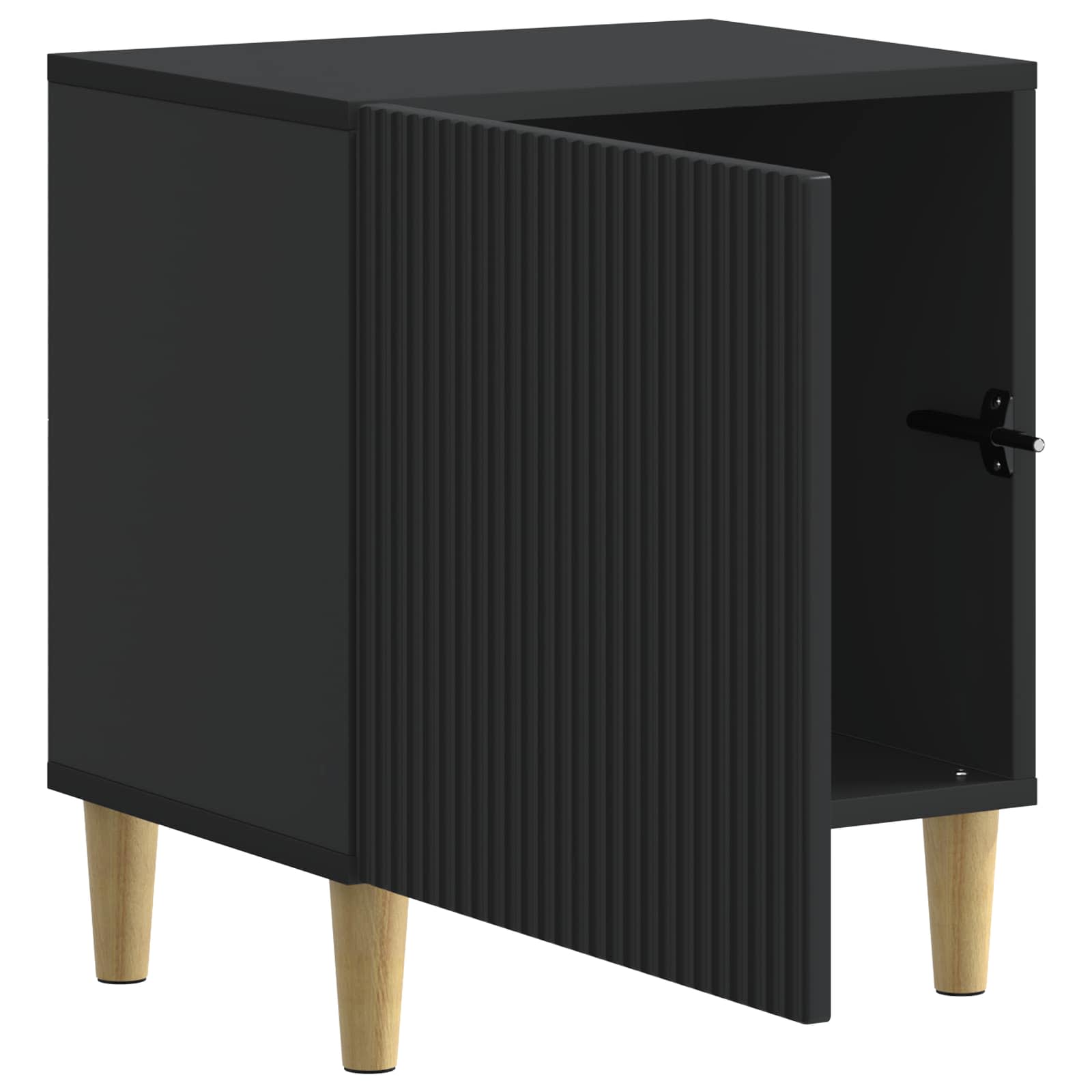 Noćni ormar 2 pcs Crna 43 x 34,5 x 50 cm Konstruirano drvo