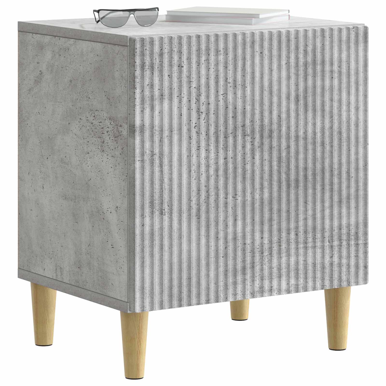 Noćni ormar Betonska siva 43 x 34,5 x 50 cm Konstruirano drvo