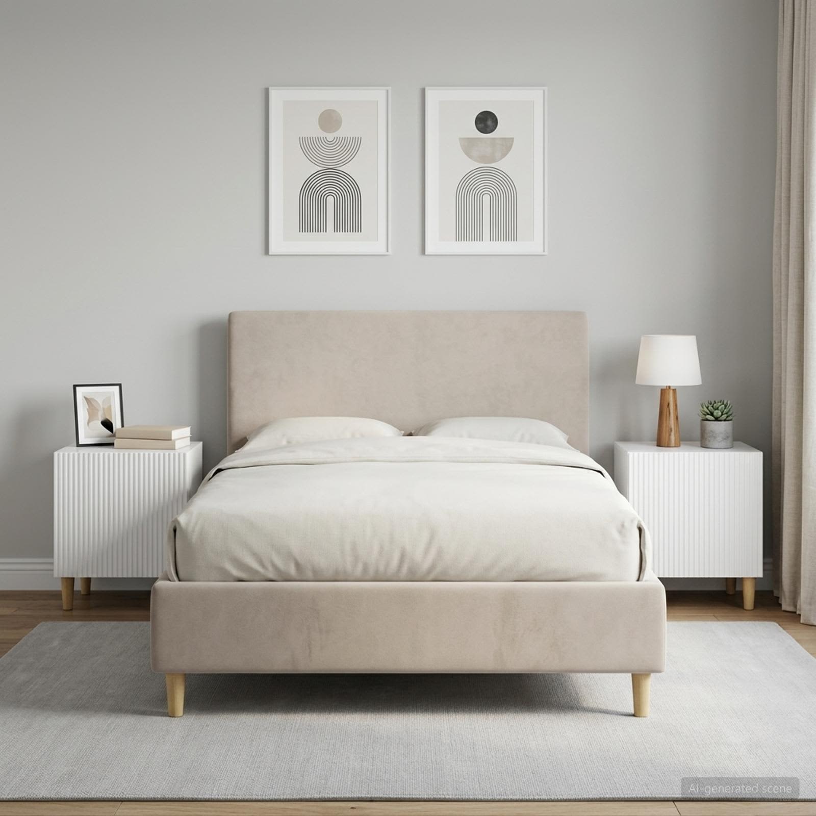 Noćni ormar 2 pcs Bijela visokog sjaja 43 x 34,5 x 50 cm