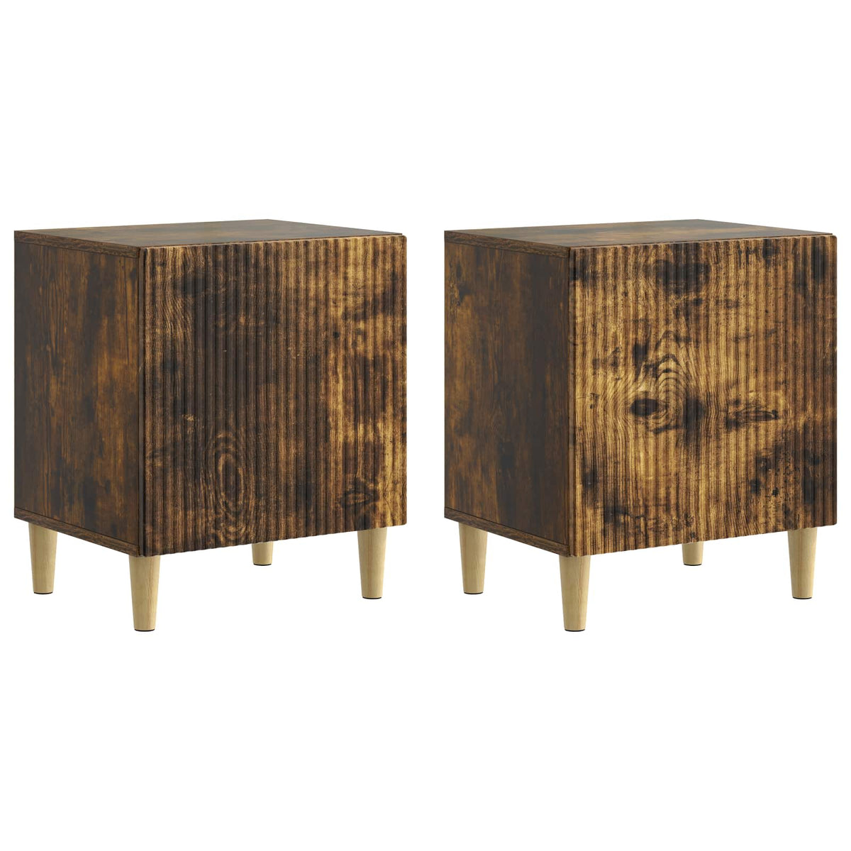 Noćni ormar 2 pcs Dimljeni hrast 43 x 34,5 x 50 cm