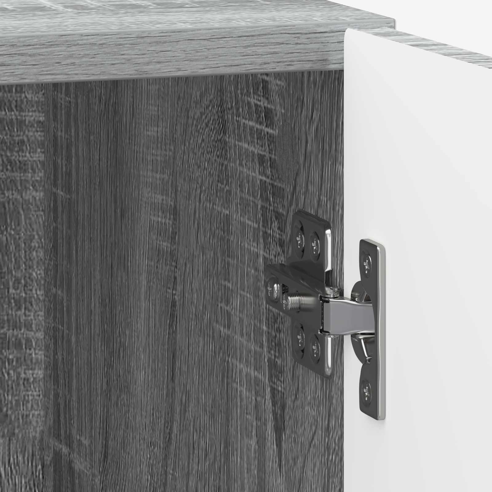 Noćni ormar 2 pcs Siva sonoma 43 x 34,5 x 50 cm