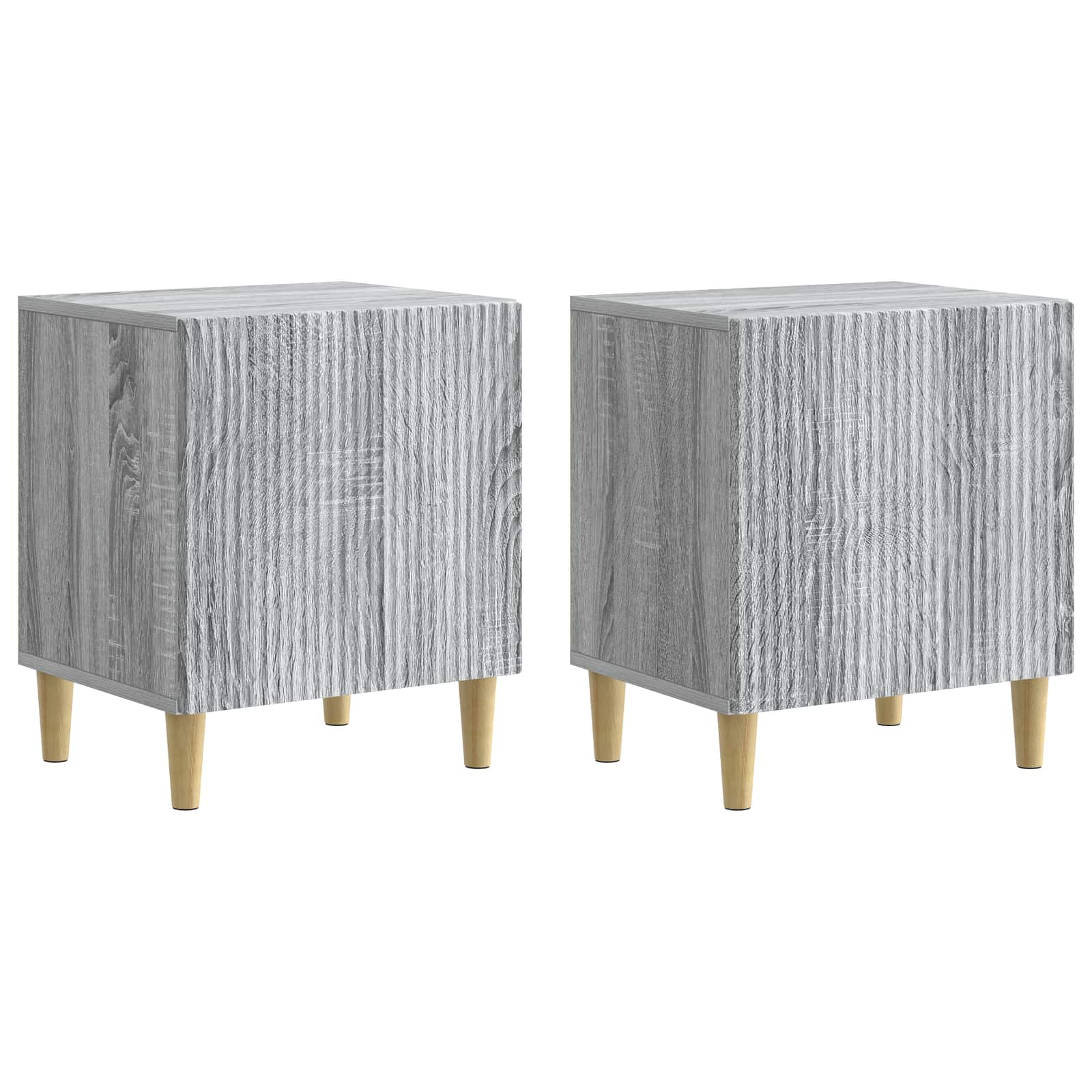 Noćni ormar 2 pcs Siva sonoma 43 x 34,5 x 50 cm