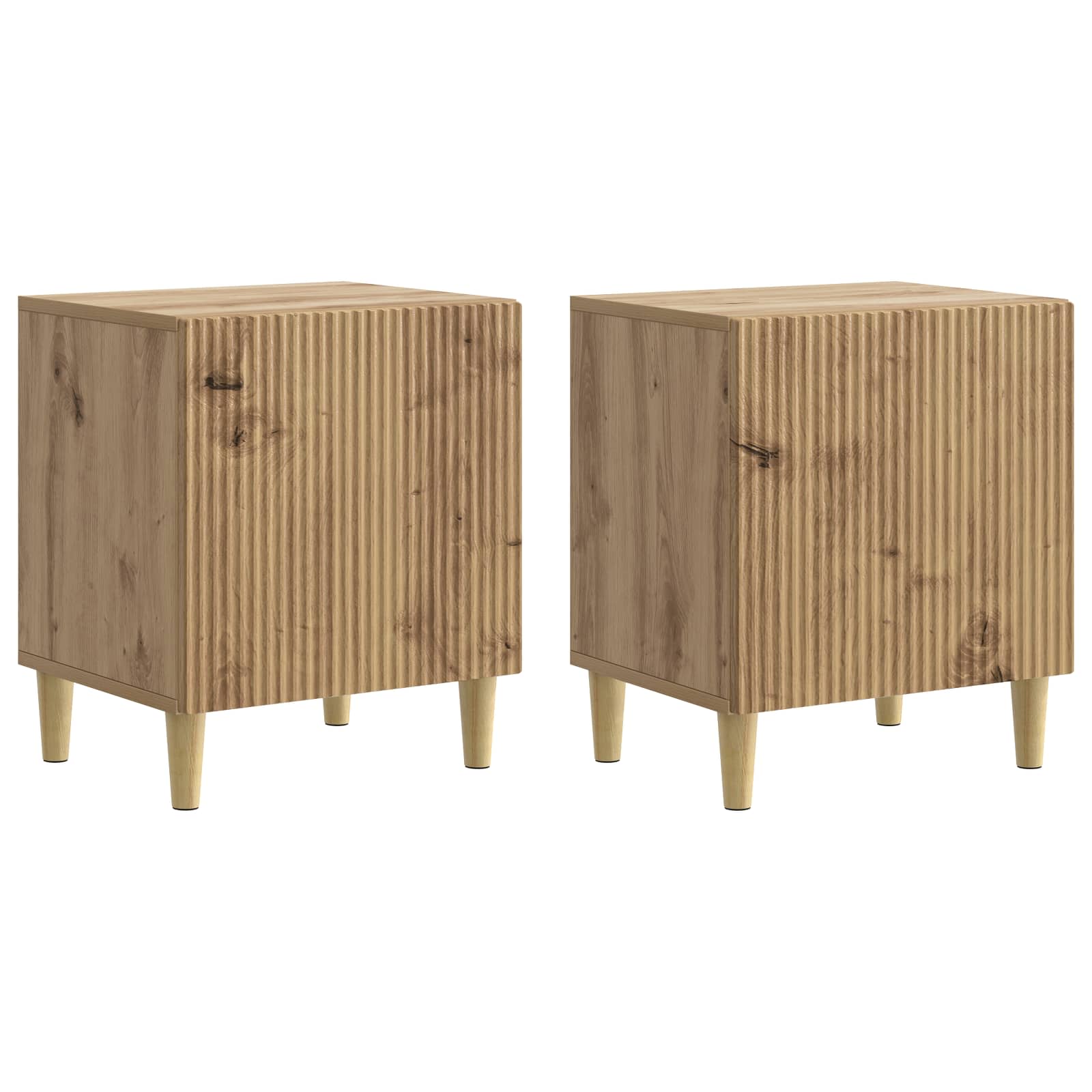 Noćni ormar 2 pcs Hrast artisan 43 x 34,5 x 50 cm