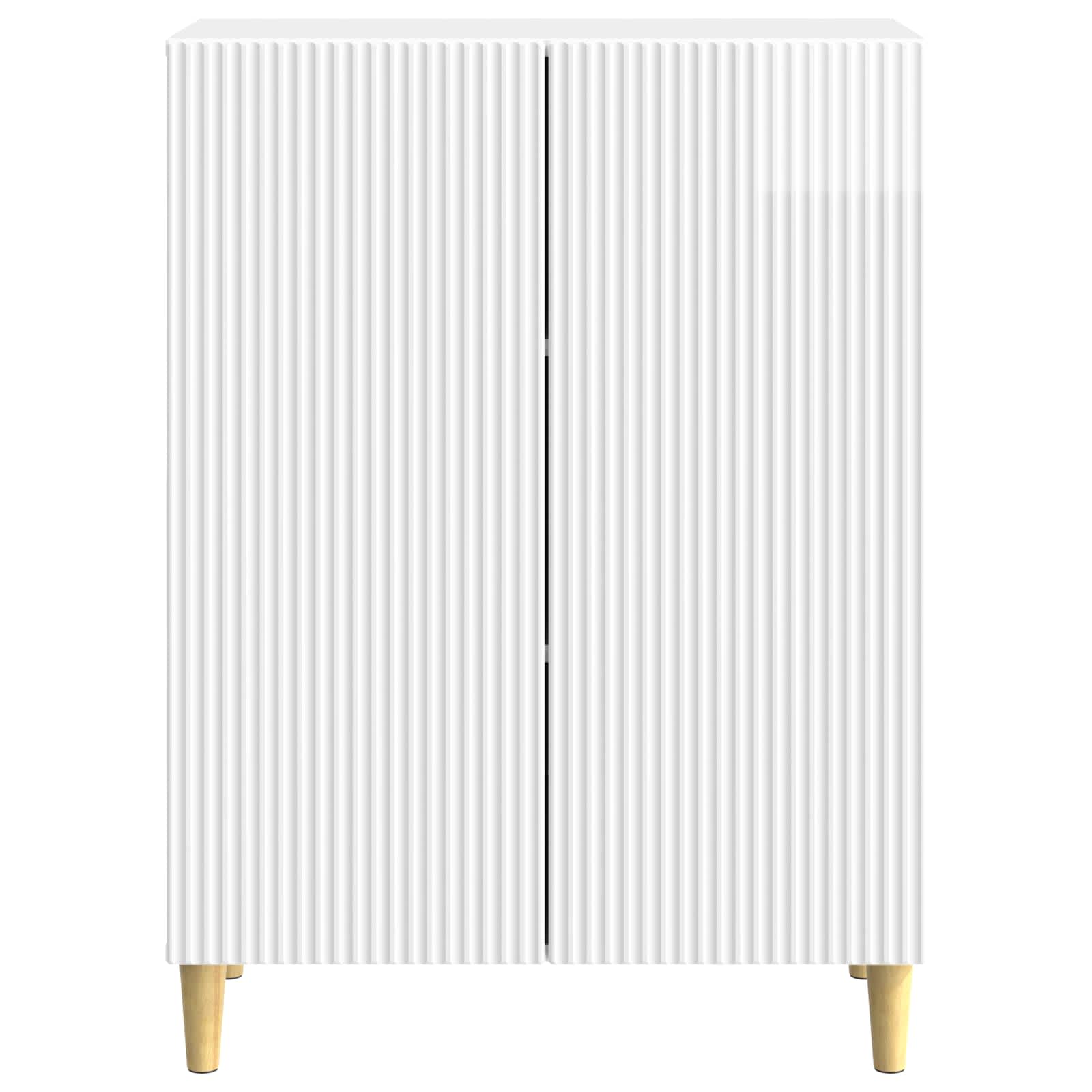 Kreveta Bijela visokog sjaja 66 x 34,5 x 90 cm