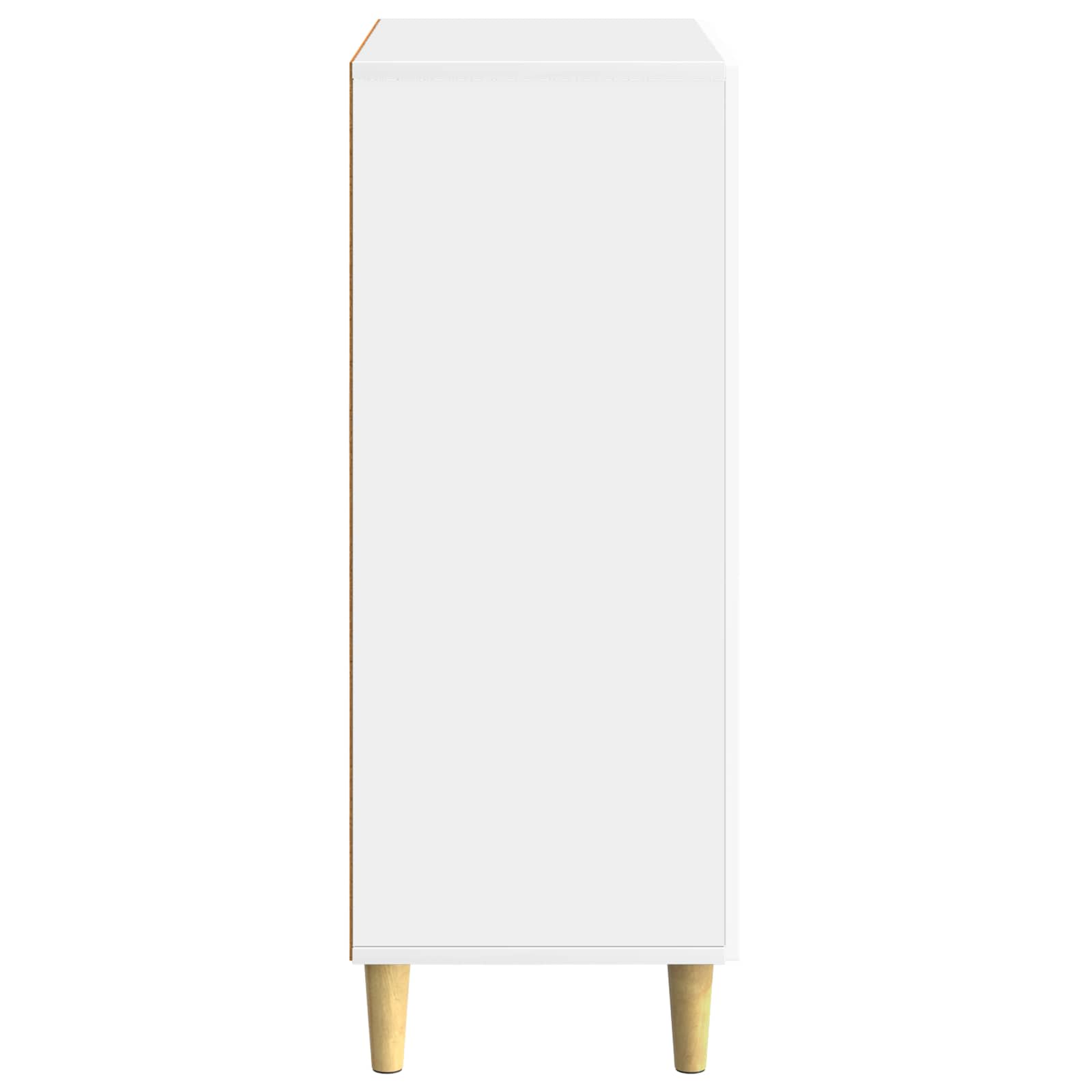 Kreveta Bijela visokog sjaja 66 x 34,5 x 90 cm