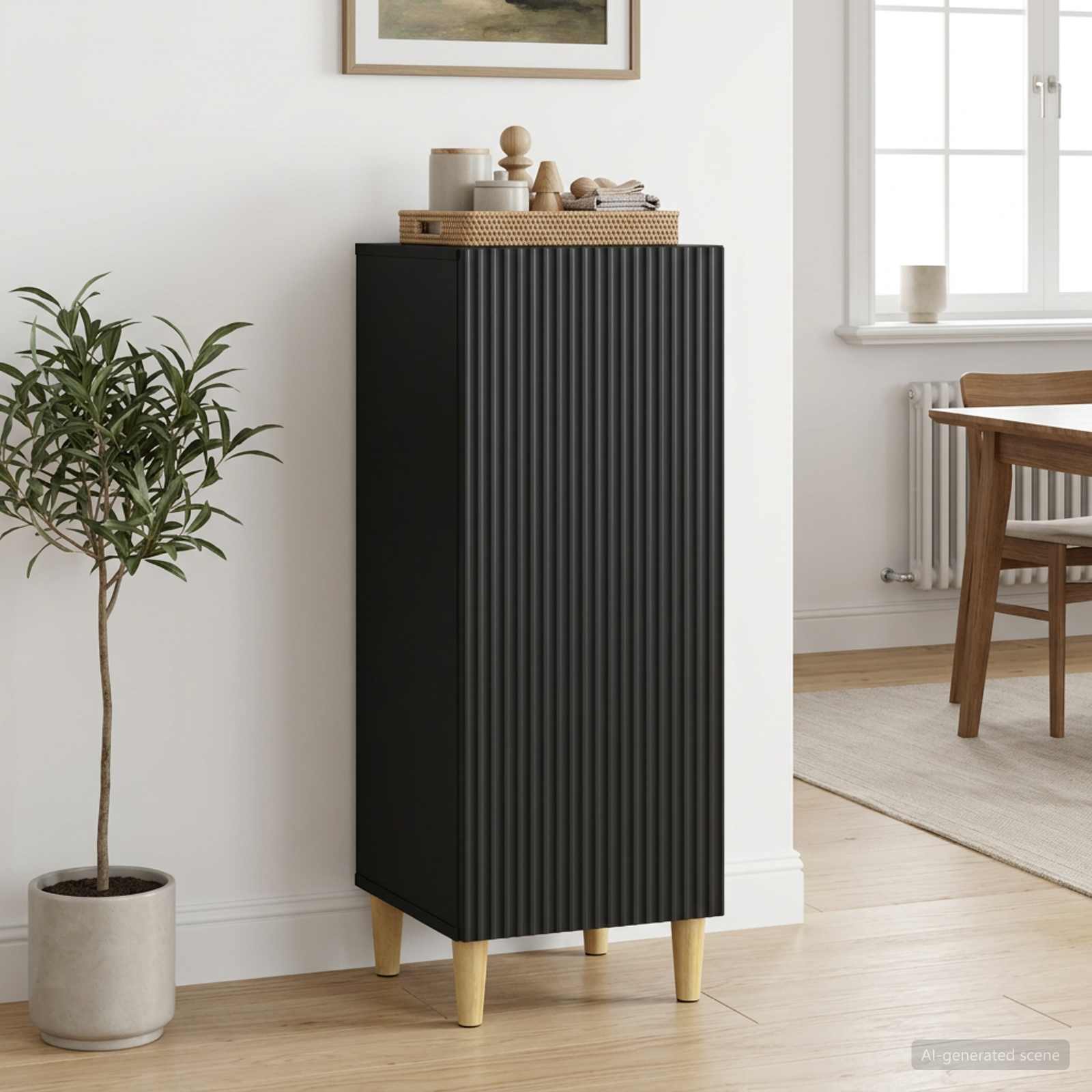 Kreveta Crna 33 x 34,5 x 90 cm Konstruirano drvo
