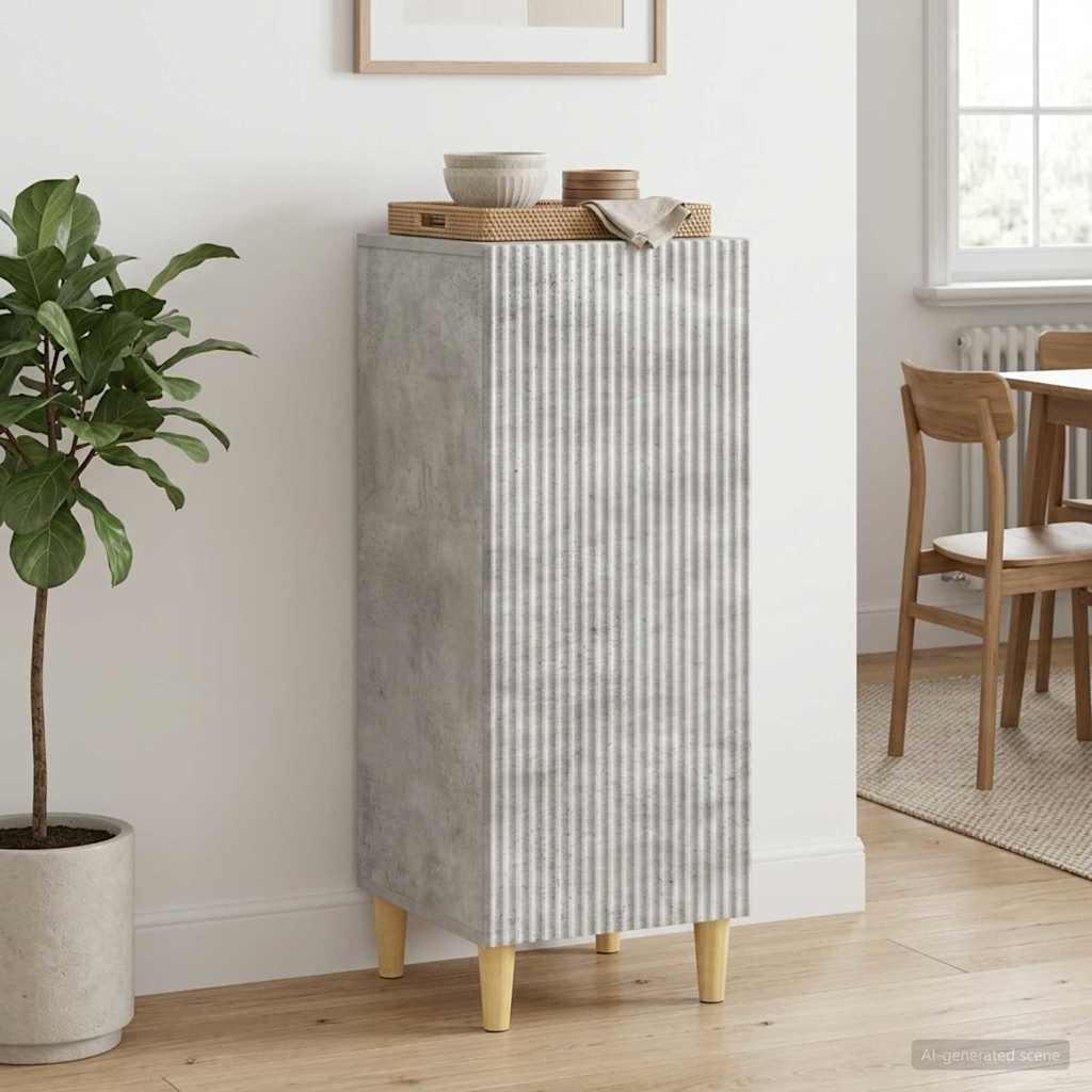Kreveta Betonska siva 33 x 34,5 x 90 cm Konstruirano drvo