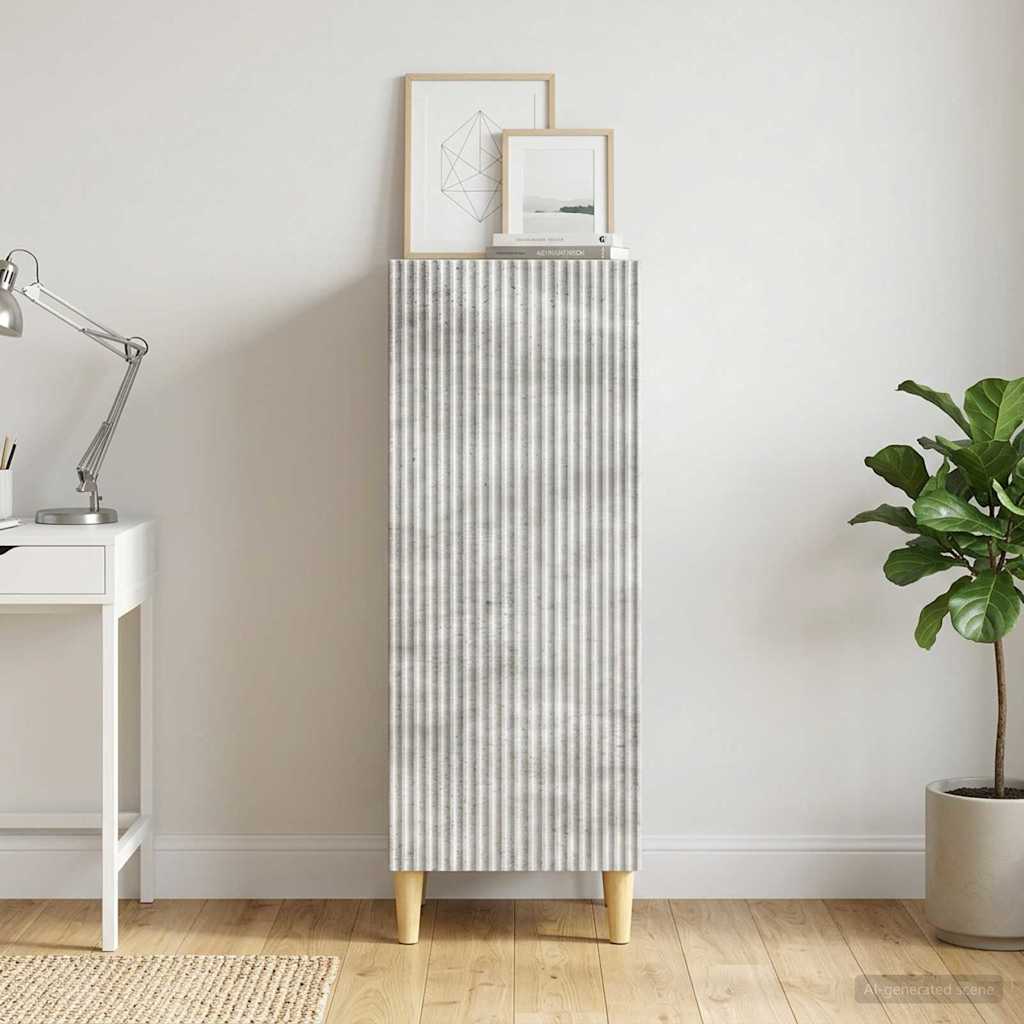 Kreveta Betonska siva 33 x 34,5 x 90 cm Konstruirano drvo