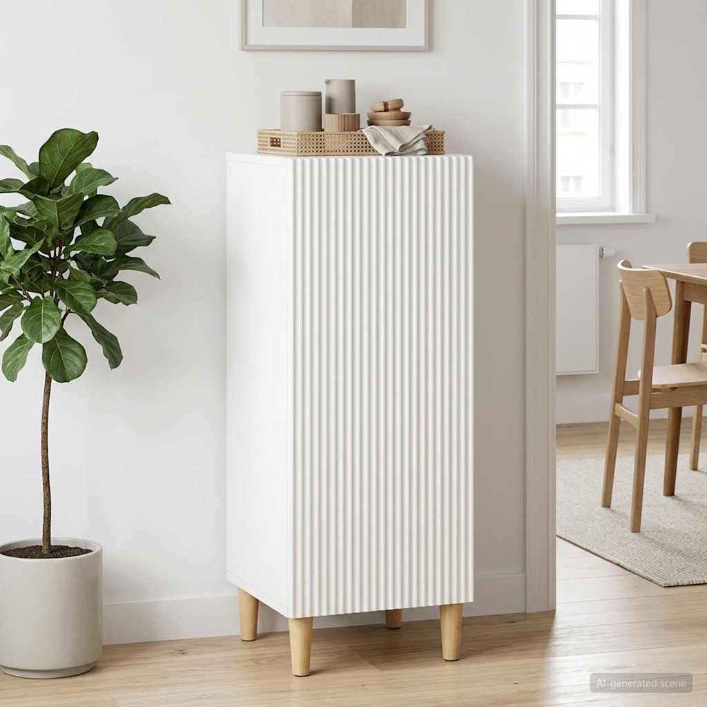 Kreveta Bijela visokog sjaja 33 x 34,5 x 90 cm