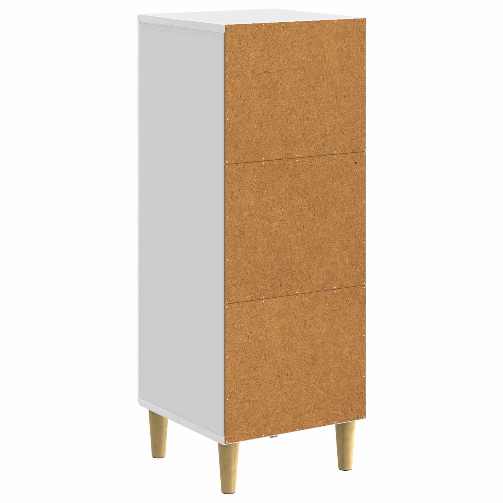 Kreveta Bijela visokog sjaja 33 x 34,5 x 90 cm
