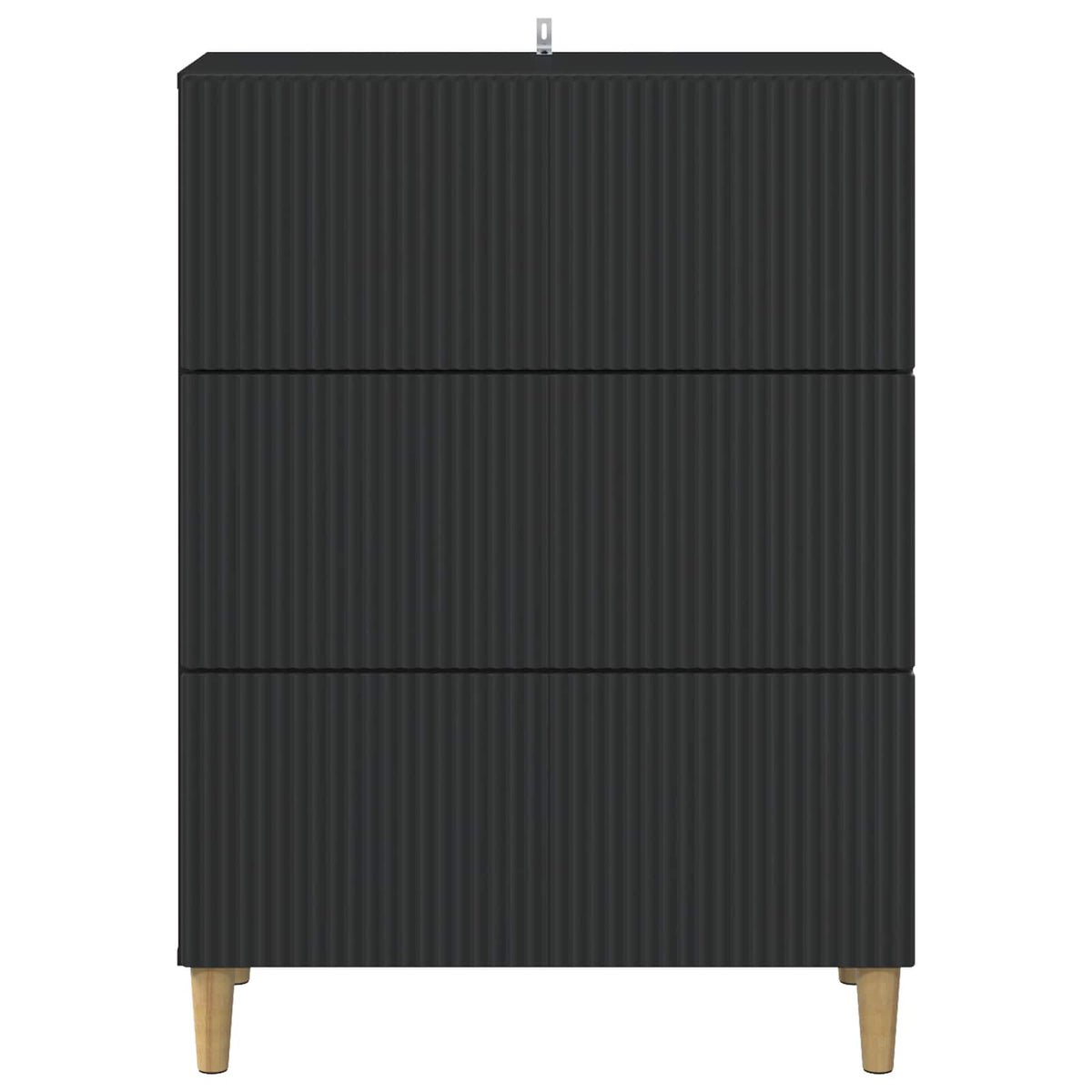 Ormar s ladicama Crna 66 x 34,5 x 90 cm Konstruirano drvo