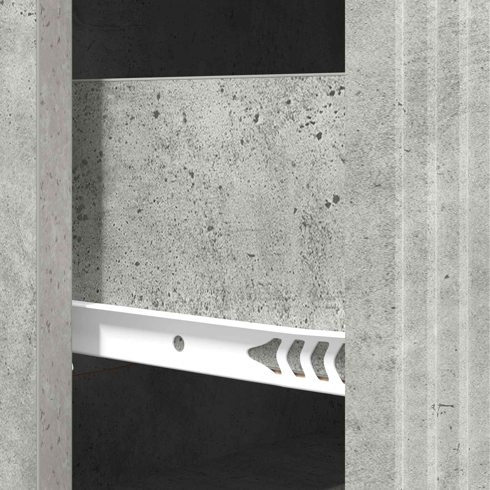 Ormar s ladicama Betonska siva 66 x 34,5 x 90 cm