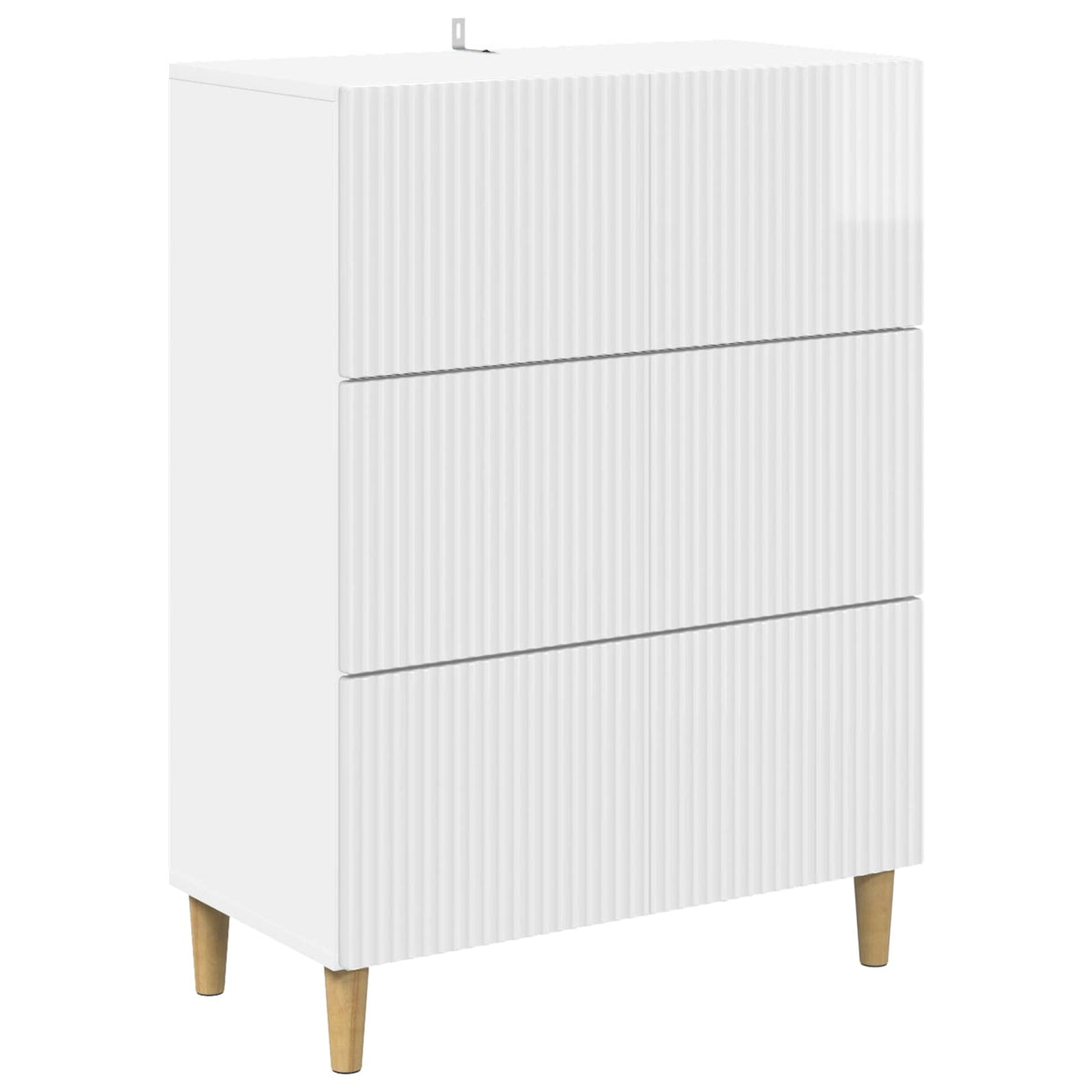Ormar s ladicama Bijela visokog sjaja 66 x 34,5 x 90 cm