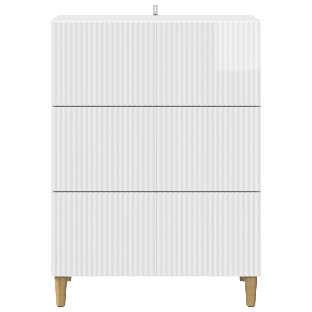 Ormar s ladicama Bijela visokog sjaja 66 x 34,5 x 90 cm