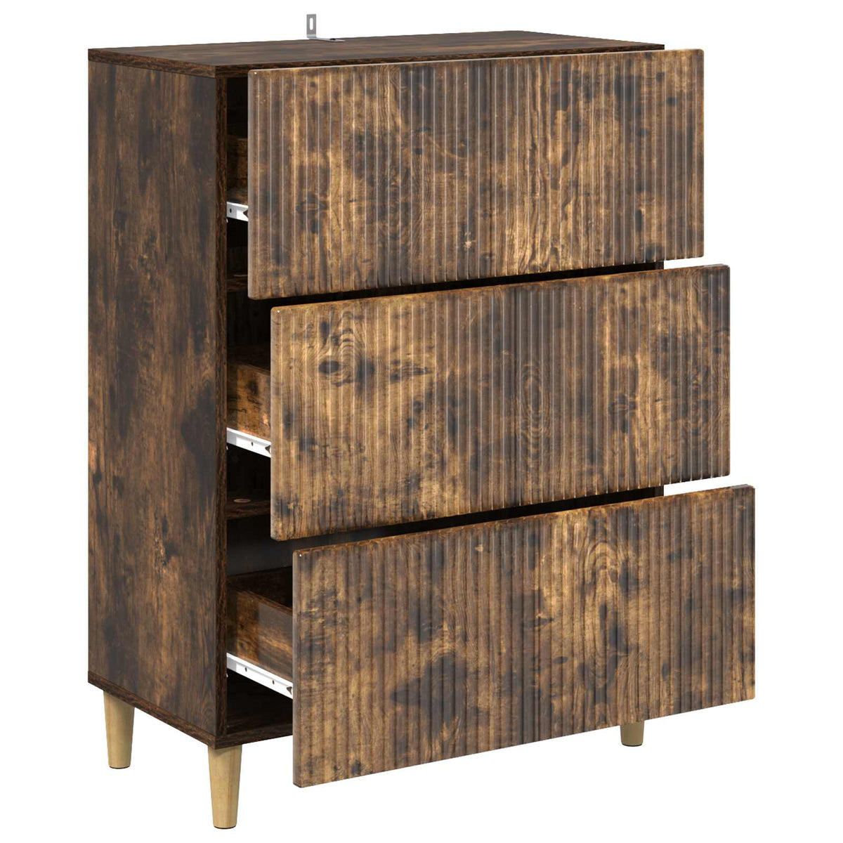 Ormar s ladicama Dimljeni hrast 66 x 34,5 x 90 cm