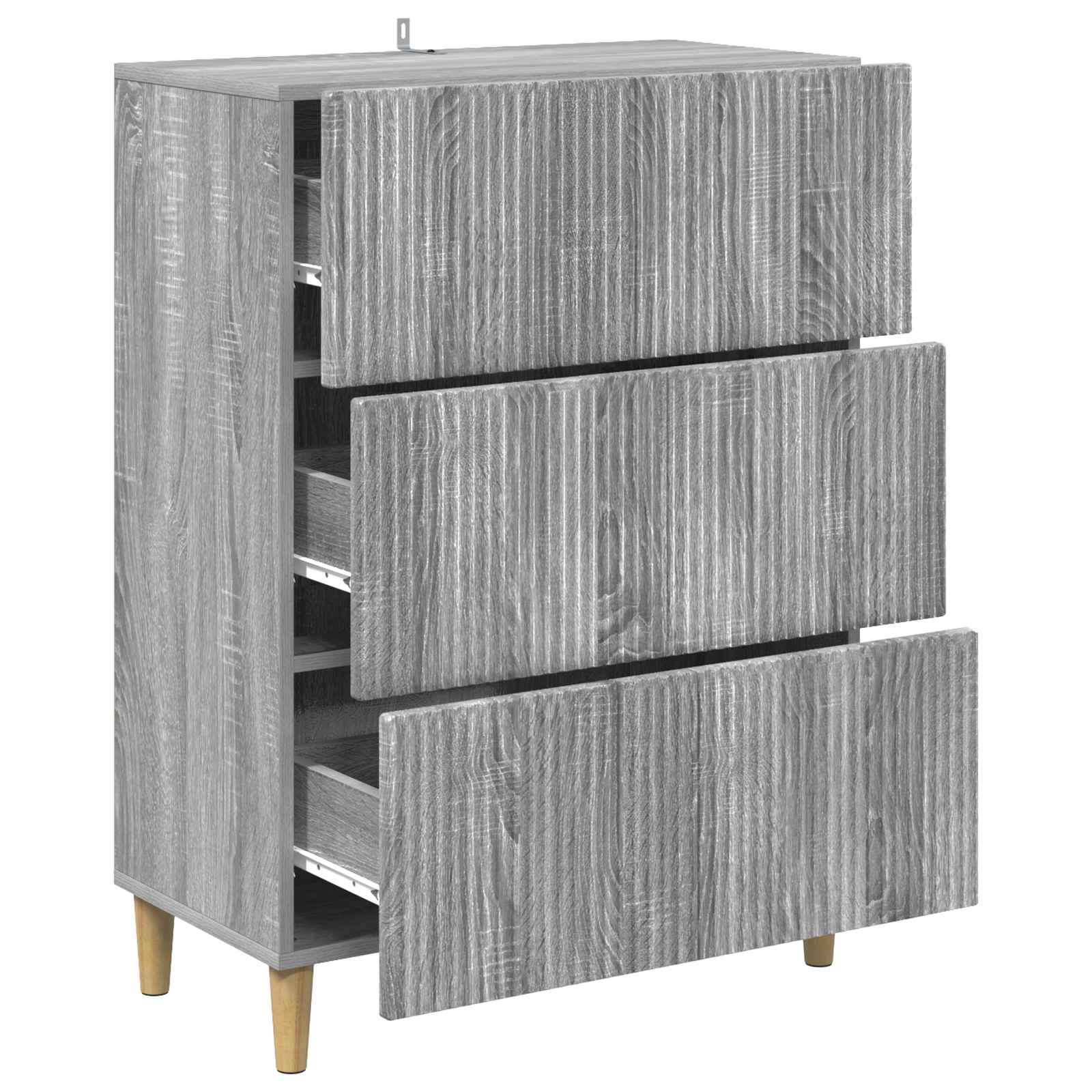 Ormar s ladicama Siva sonoma 66 x 34,5 x 90 cm