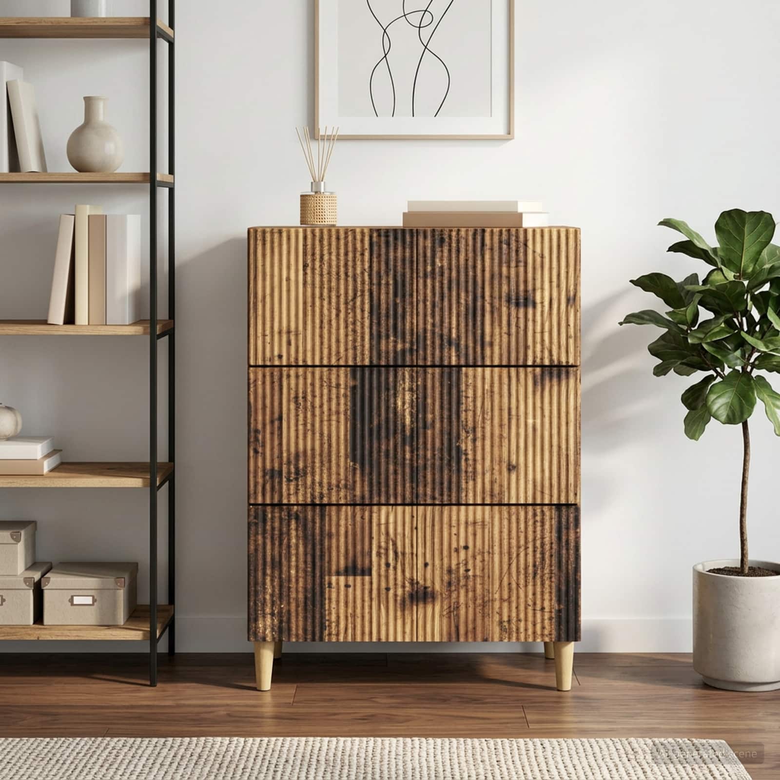 Ormar s ladicama Staro drvo 66 x 34,5 x 90 cm Konstruirano drvo