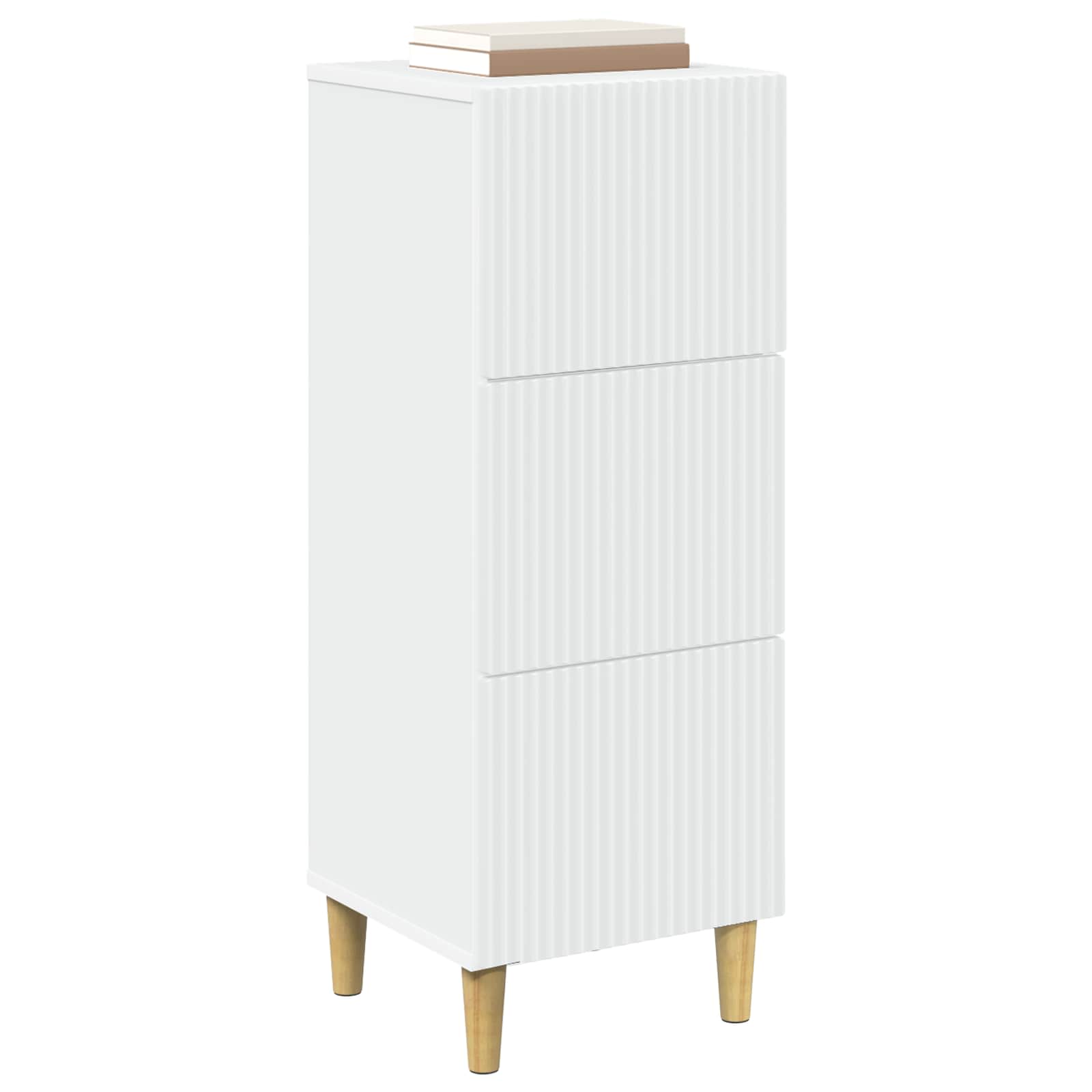 Ormar s ladicama Bijela 33 x 34,5 x 90 cm Konstruirano drvo