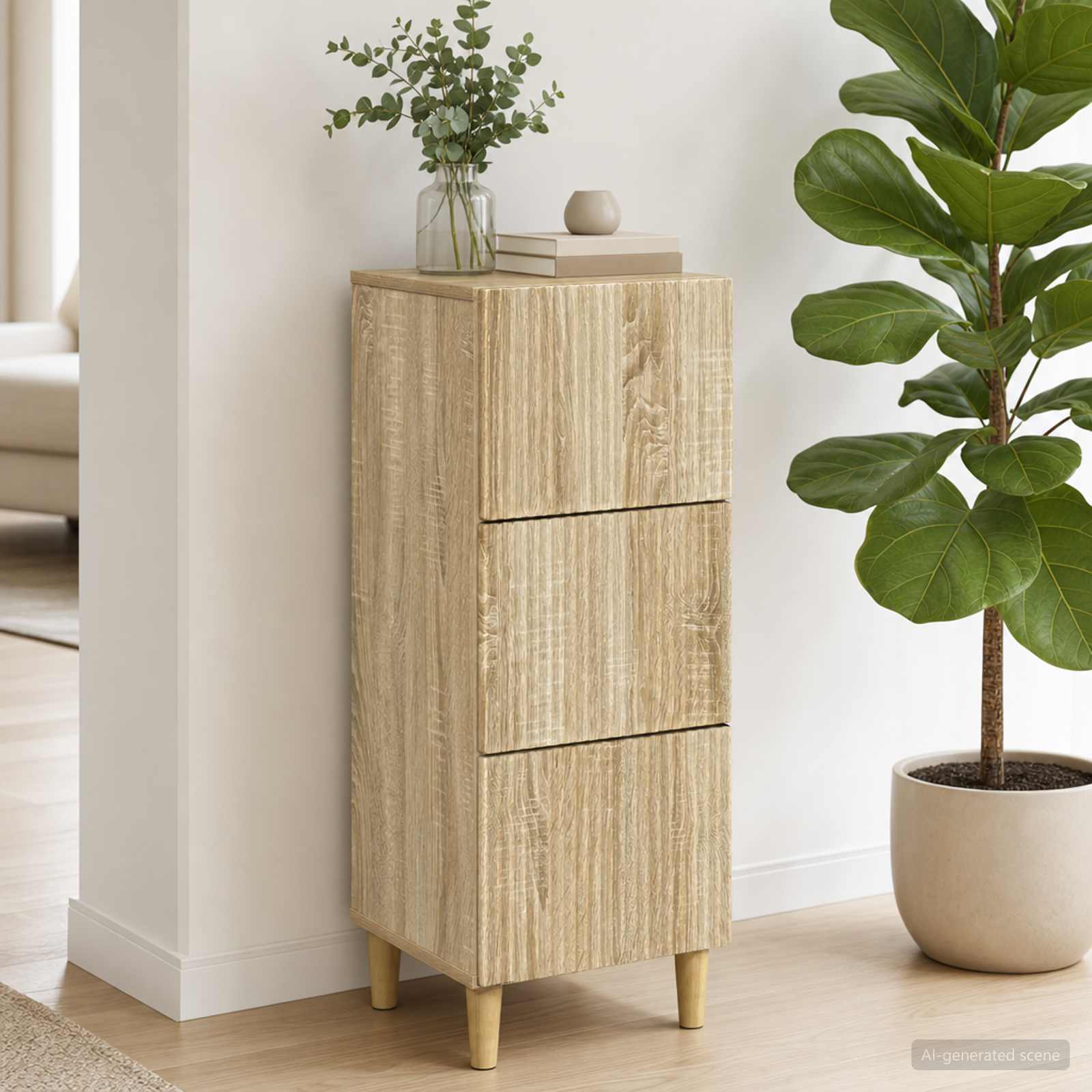 Ormar s ladicama Hrast sonoma 33 x 34,5 x 90 cm