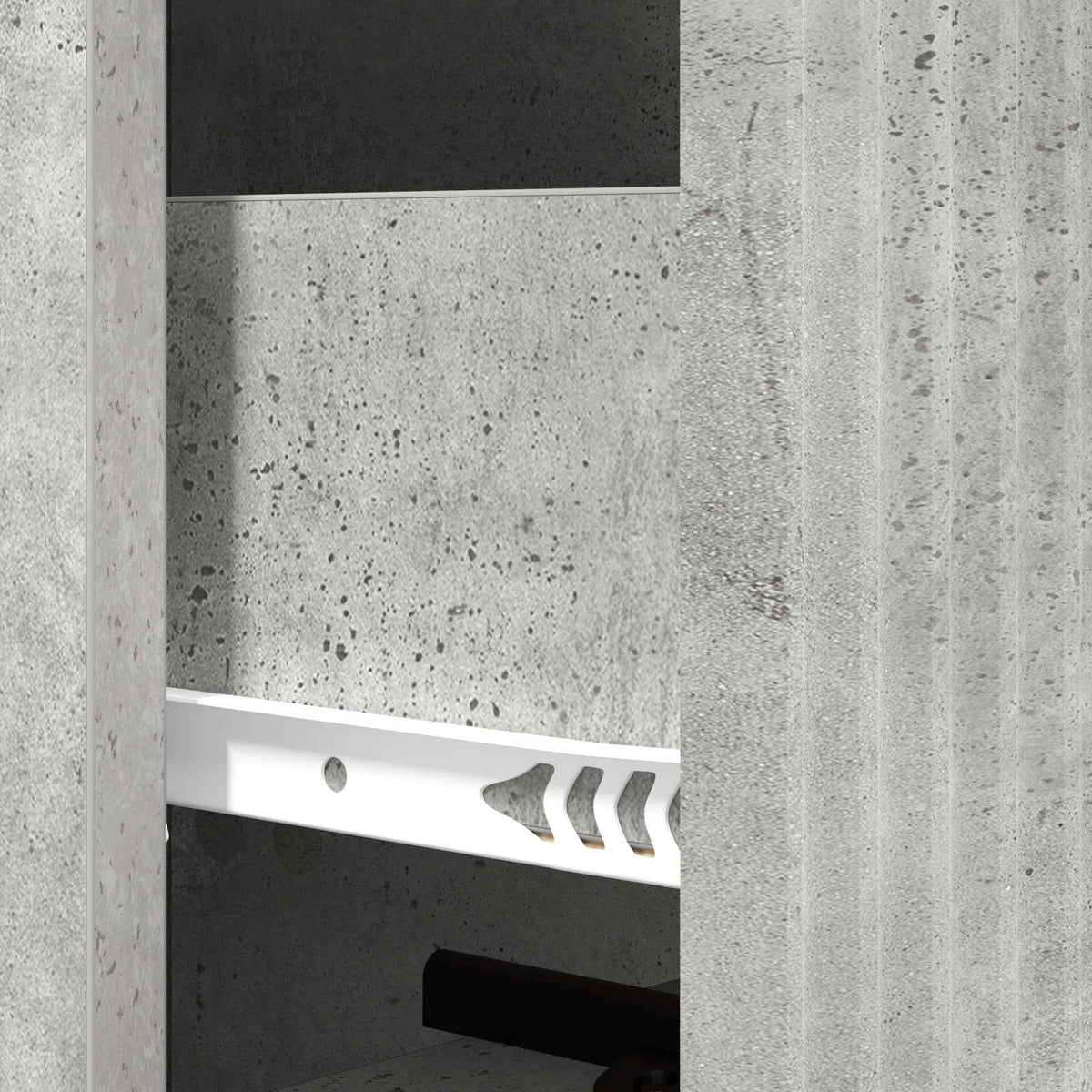 Ormar s ladicama Betonska siva 33 x 34,5 x 90 cm