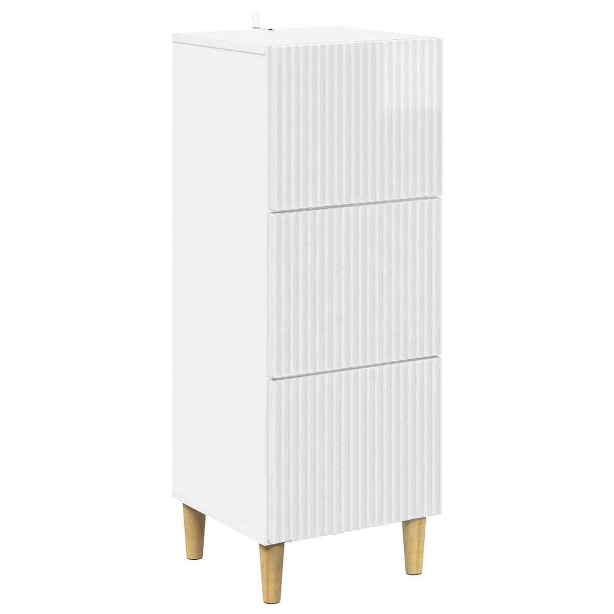 Ormar s ladicama Bijela visokog sjaja 33 x 34,5 x 90 cm
