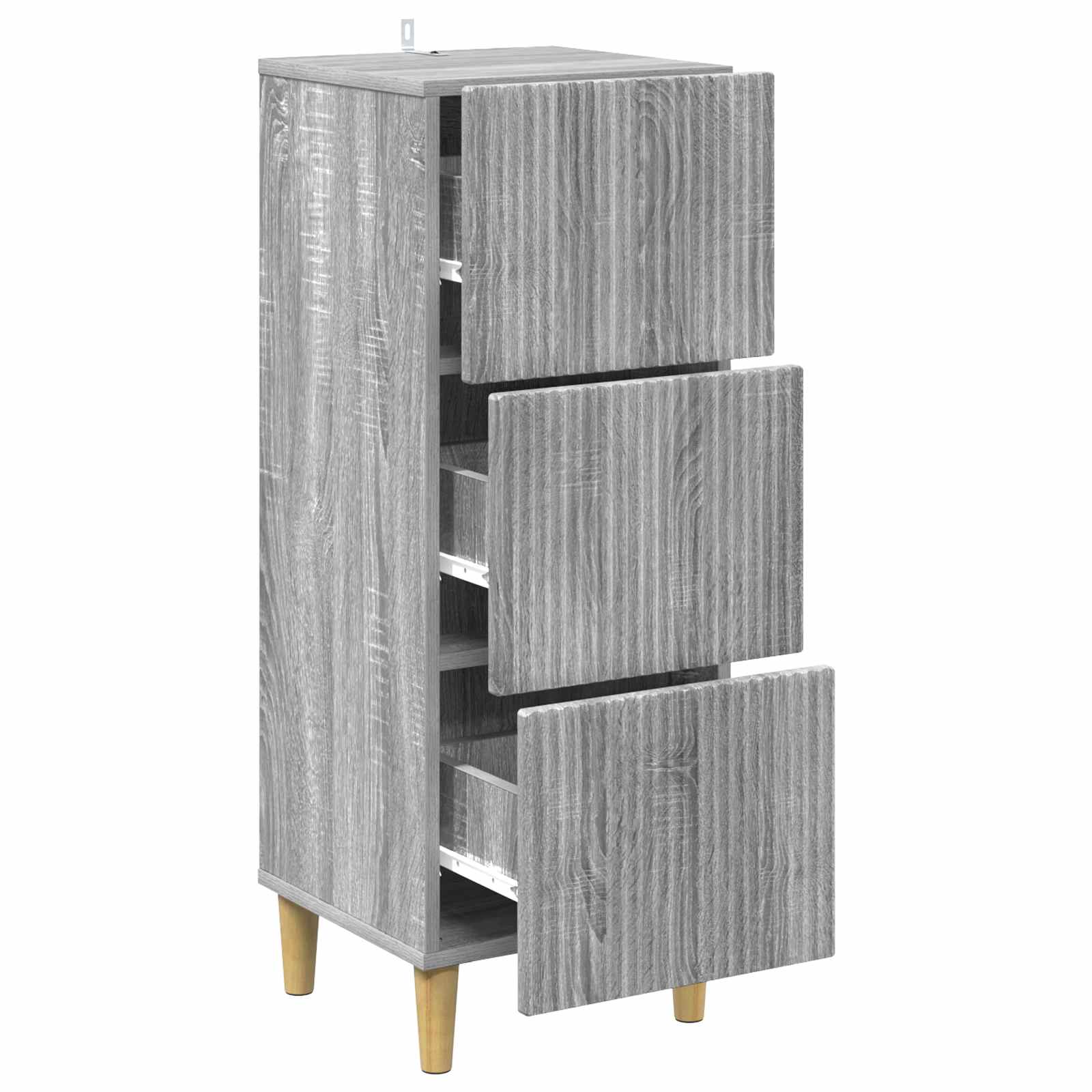 Ormar s ladicama Siva sonoma 33 x 34,5 x 90 cm