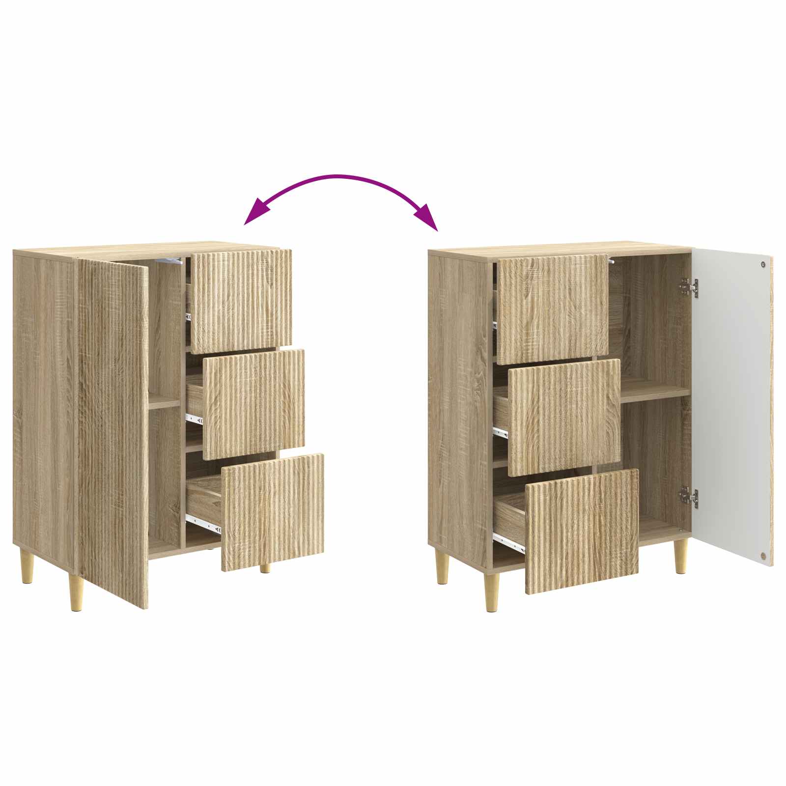 Kreveta Hrast sonoma 66 x 34,5 x 90 cm Konstruirano drvo