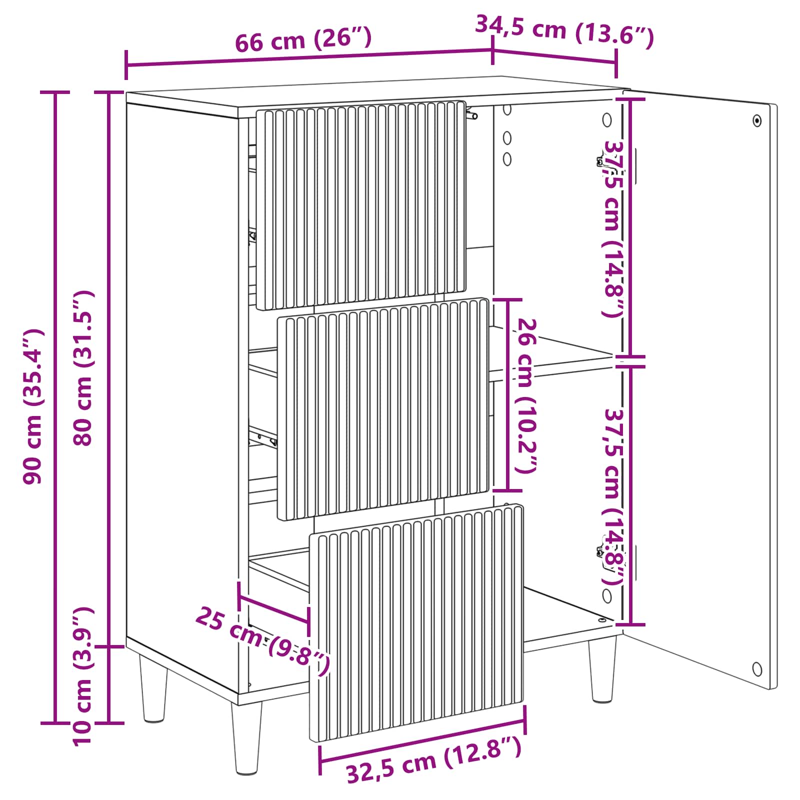 Kreveta Hrast sonoma 66 x 34,5 x 90 cm Konstruirano drvo