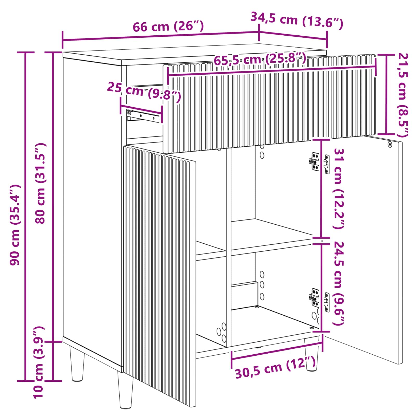 Kreveta Hrast sonoma 66 x 34,5 x 90 cm Konstruirano drvo