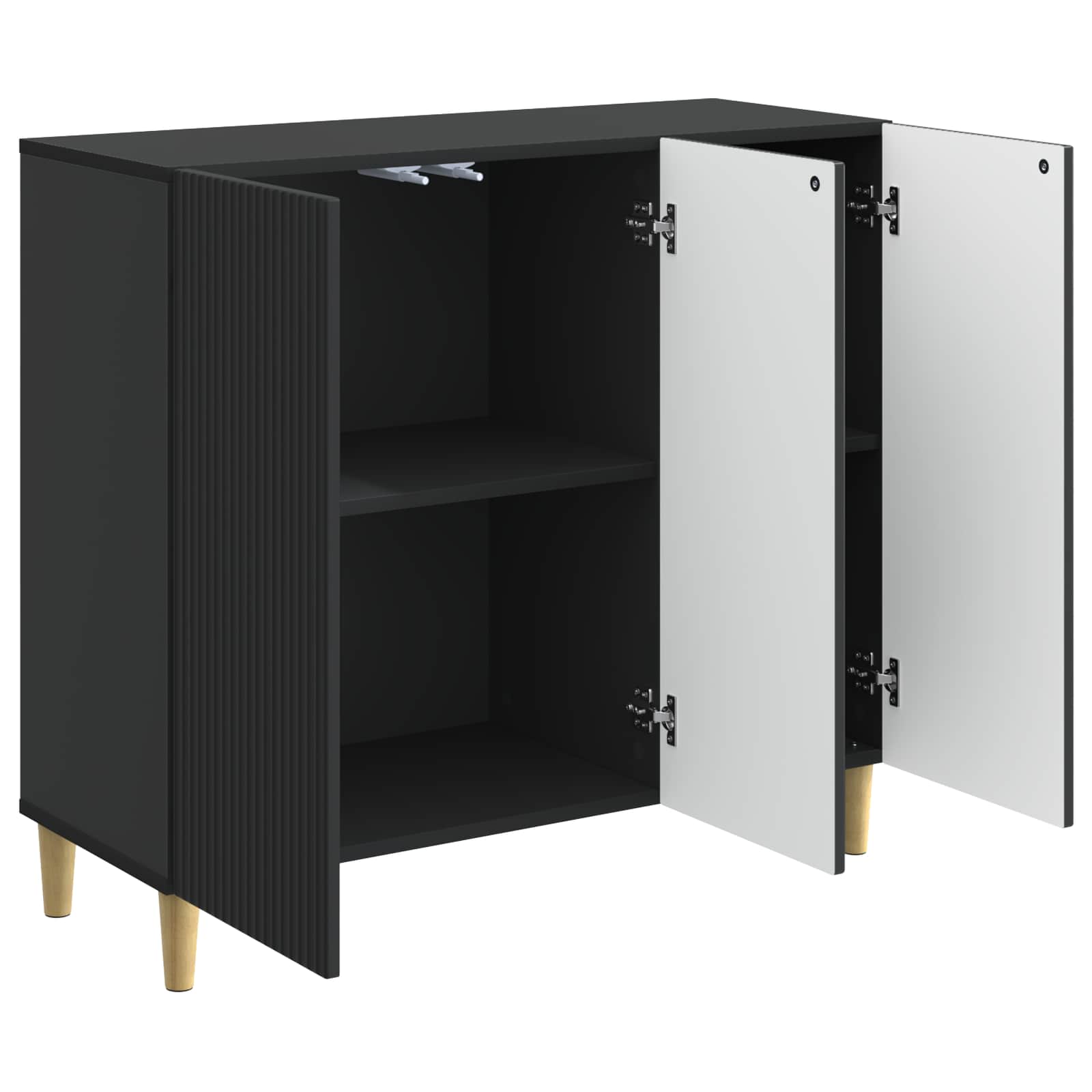 Kreveta Crna 89 x 34,5 x 80 cm Konstruirano drvo