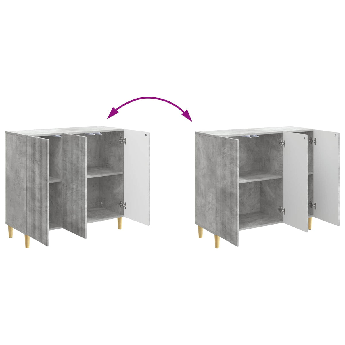 Kreveta Betonska siva 89 x 34,5 x 80 cm Konstruirano drvo
