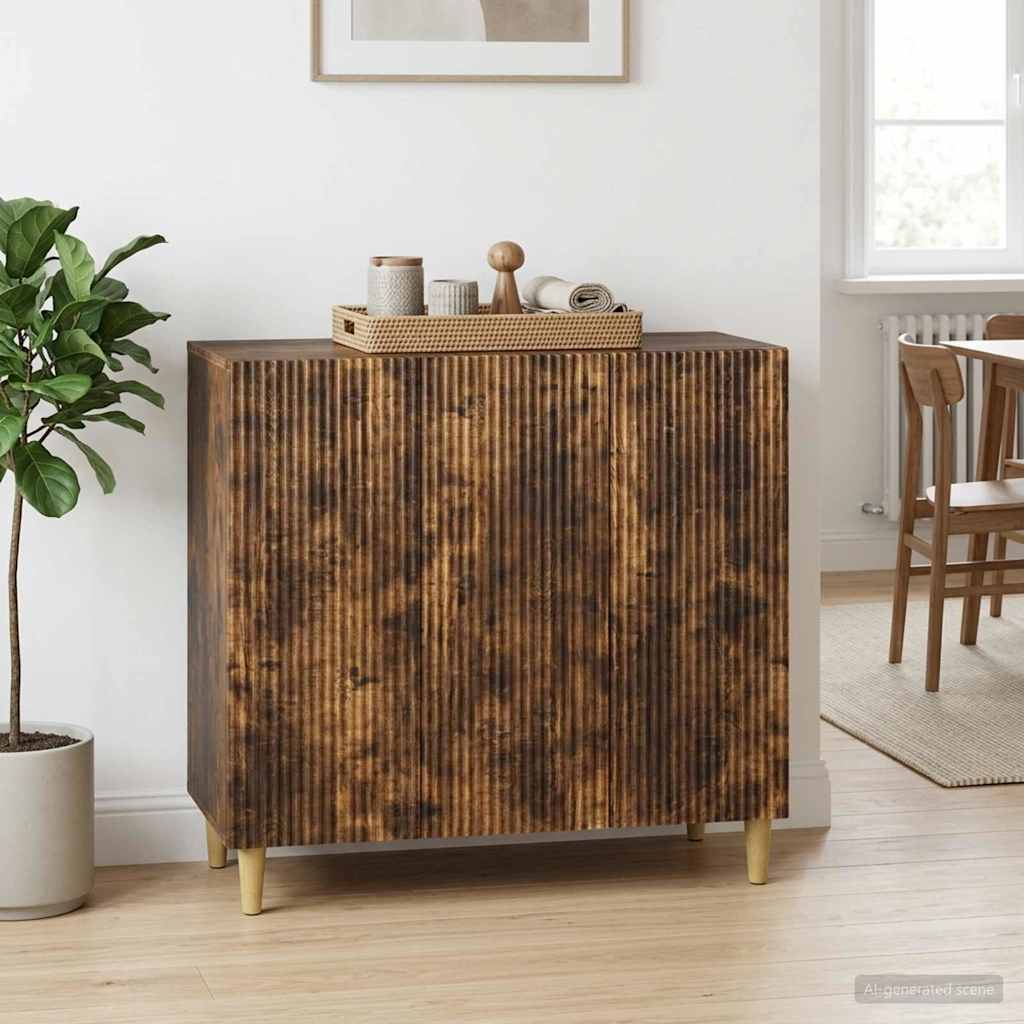 Kreveta Dimljeni hrast 89 x 34,5 x 80 cm Konstruirano drvo