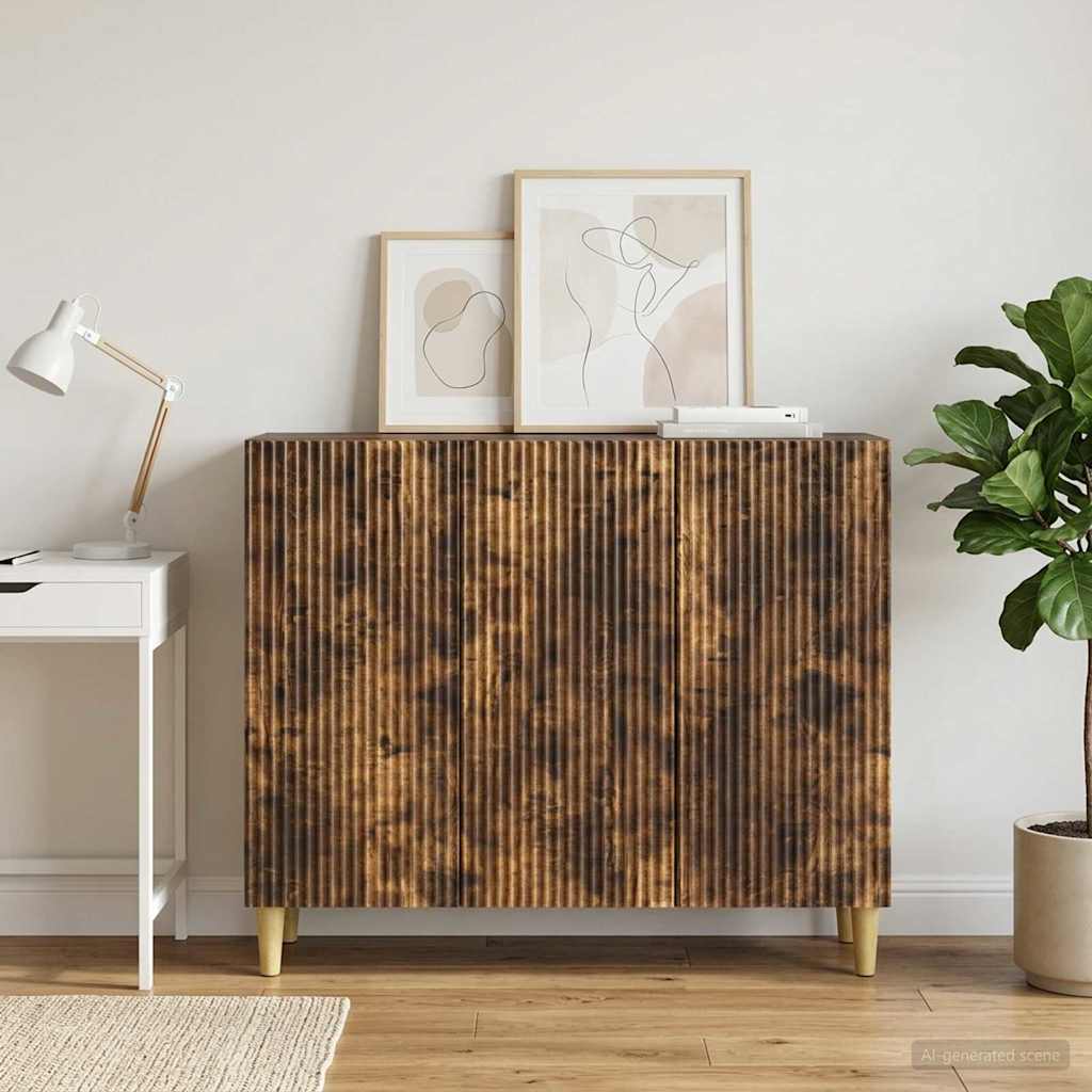 Kreveta Dimljeni hrast 89 x 34,5 x 80 cm Konstruirano drvo