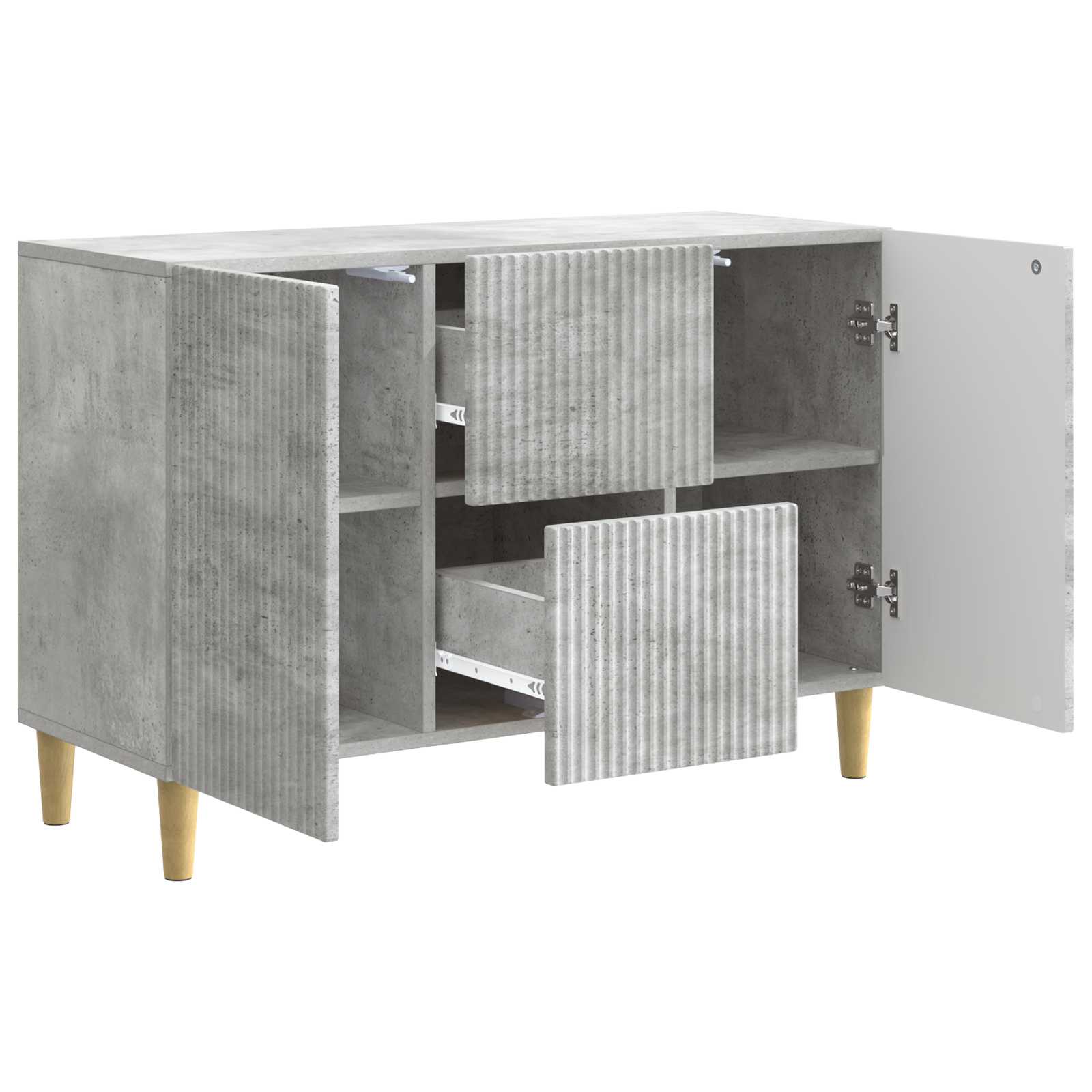 Kreveta Betonska siva 89 x 34,5 x 60 cm Konstruirano drvo