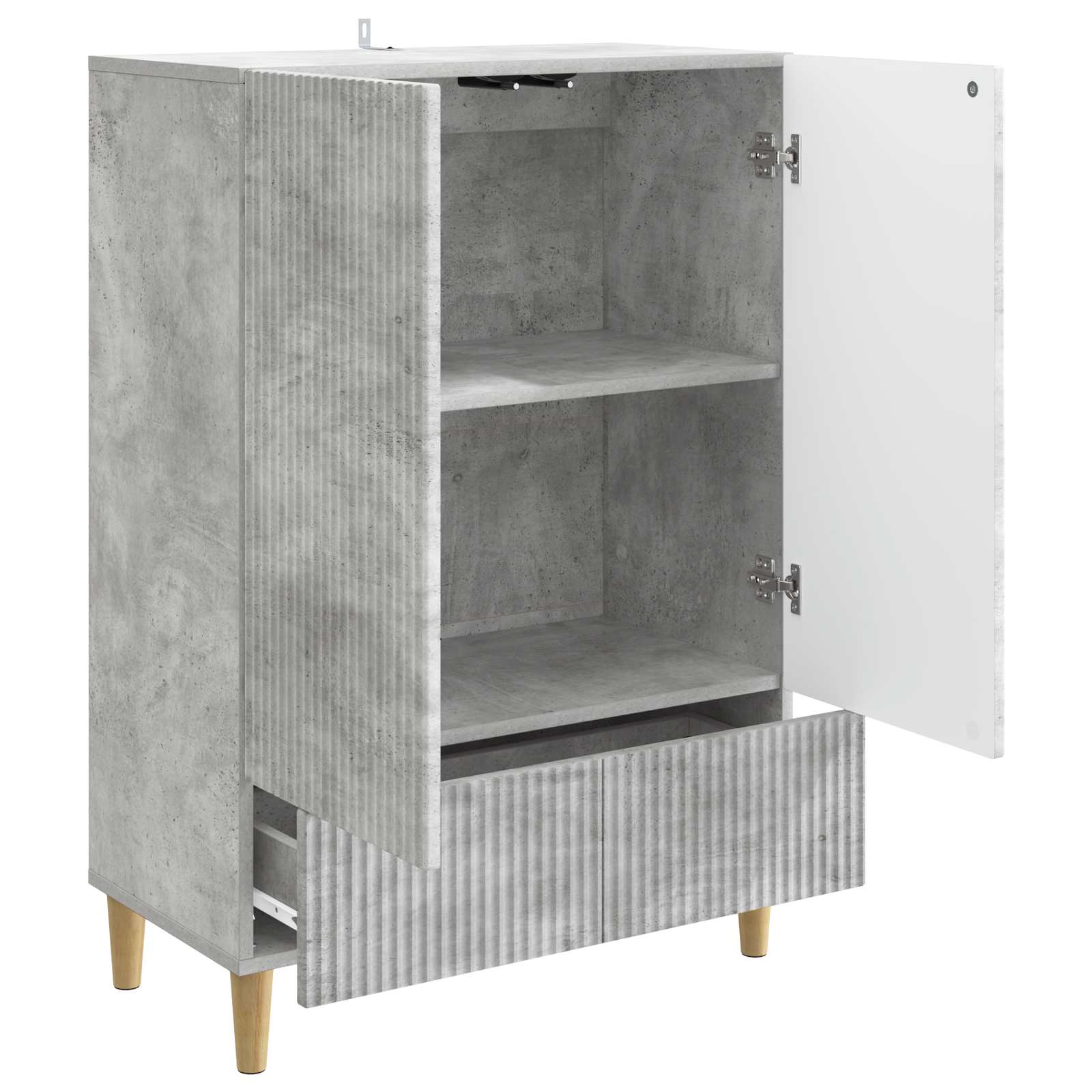 Kreveta Betonska siva 66 x 34,5 x 95 cm Konstruirano drvo