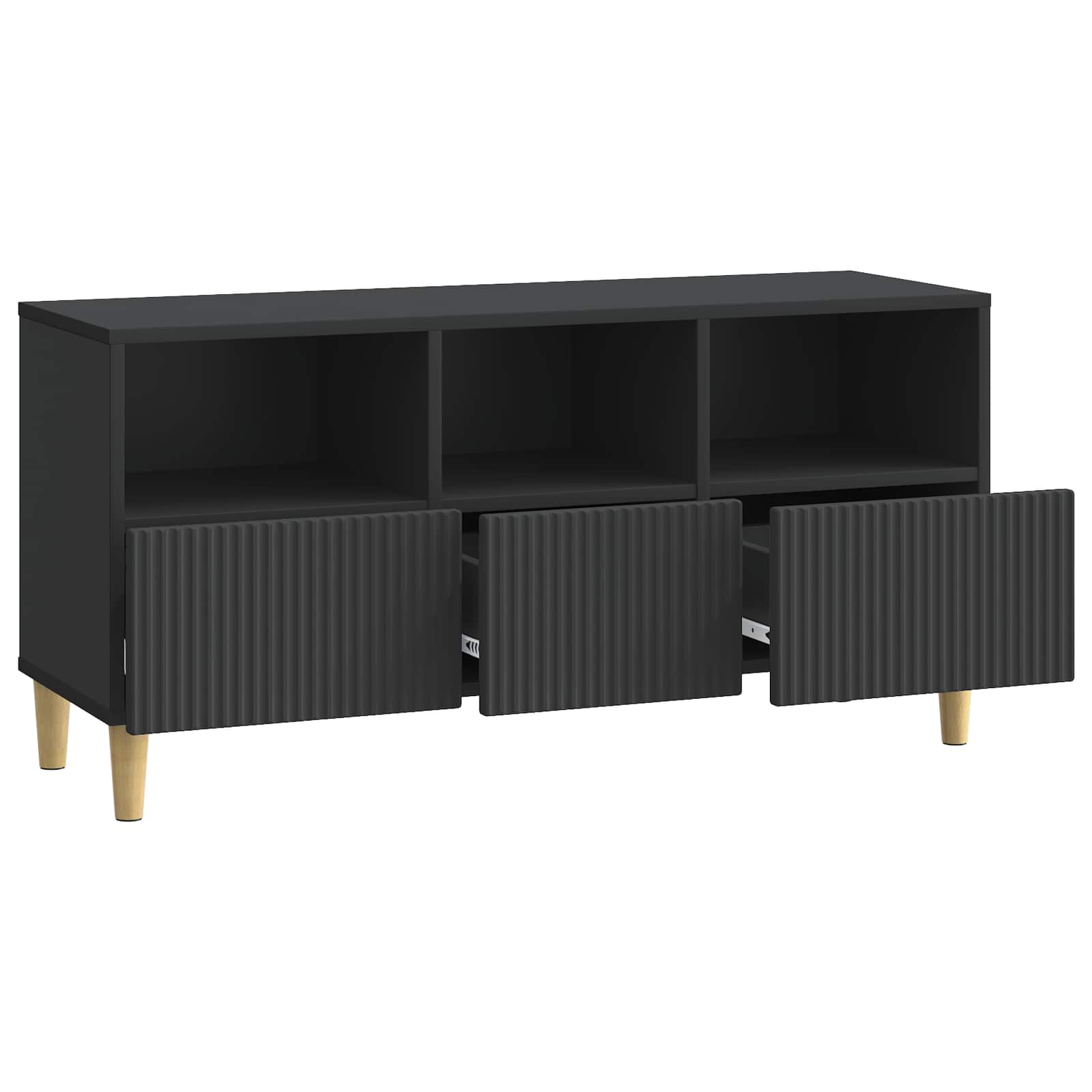 TV ormar s ladicama Crna 102 x 34,5 x 50 cm Konstruirano drvo