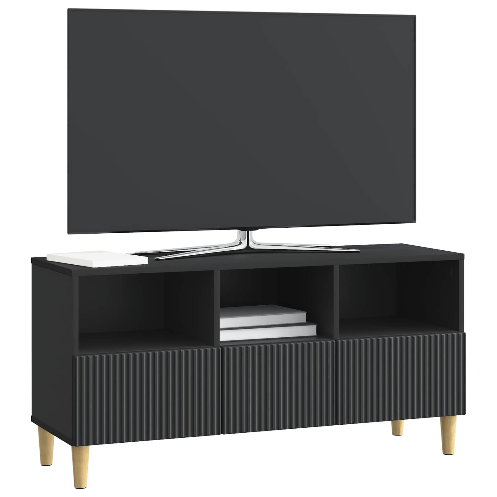 TV ormar s ladicama Crna 102 x 34,5 x 50 cm Konstruirano drvo