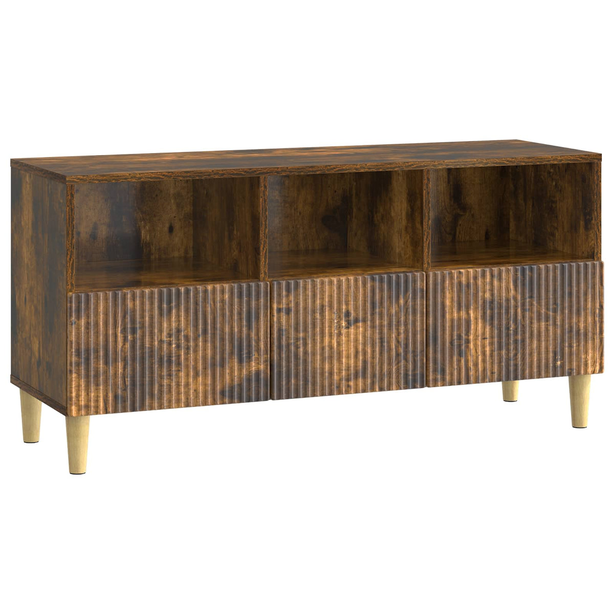 TV ormar 102 x 34,5 x 50 cm Dimljeni hrast Konstruirano drvo