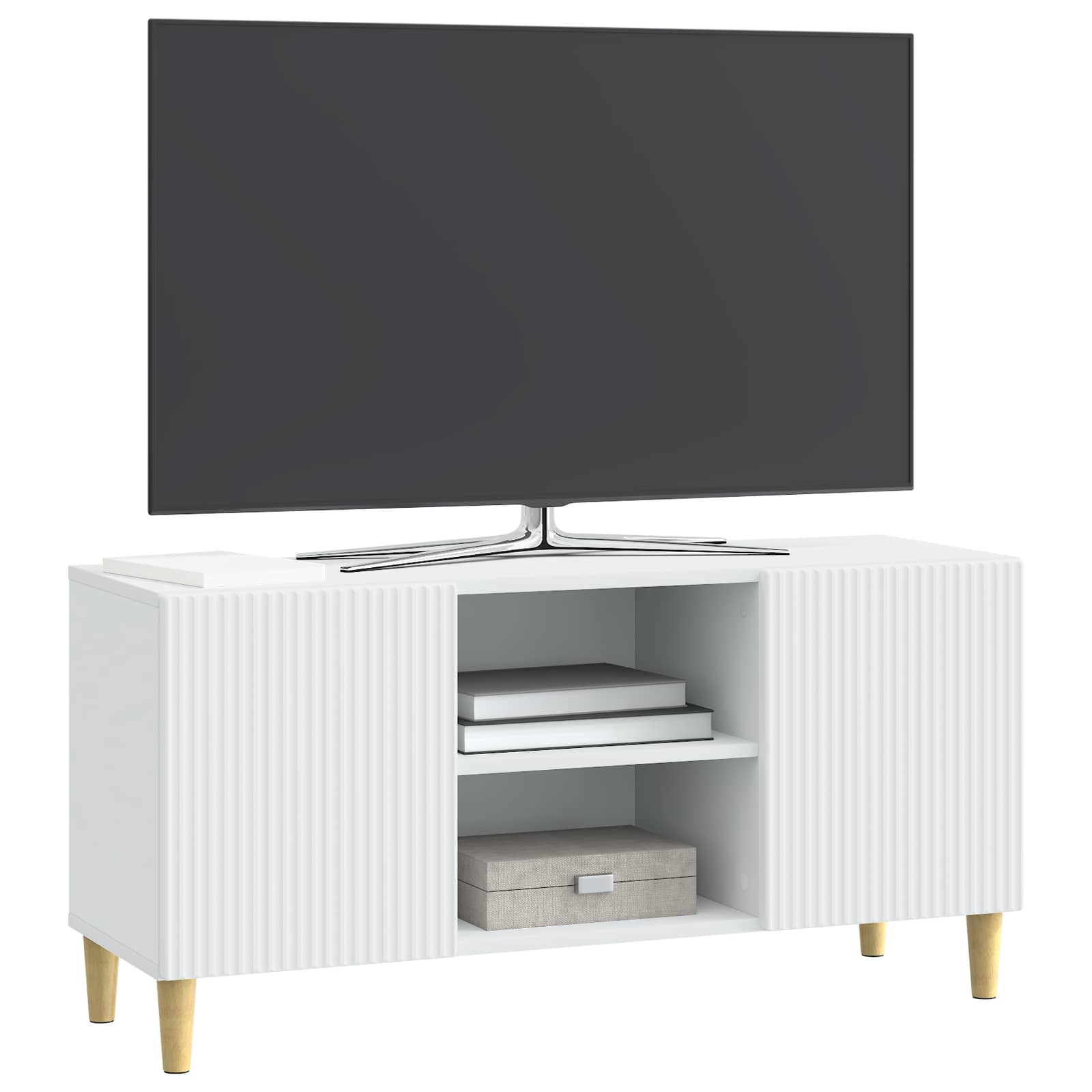 TV ormar Bijela 102 x 34,5 x 50 cm Konstruirano drvo