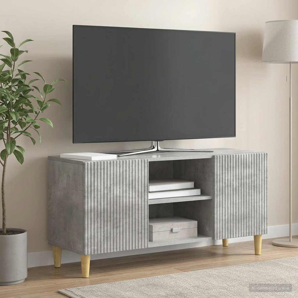 TV ormar 102 x 34,5 x 50 cm Betonska siva Konstruirano drvo