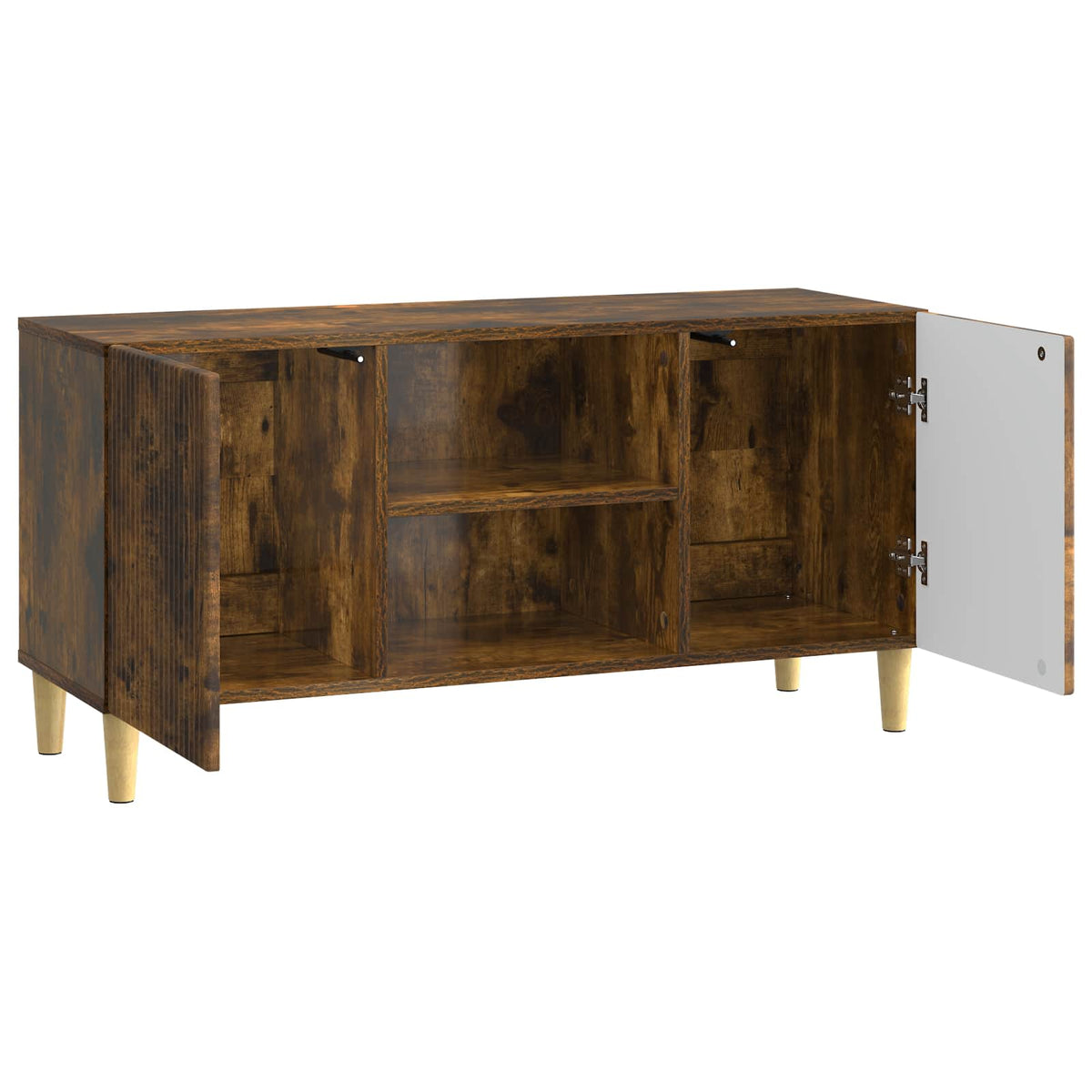 TV ormar 102 x 34,5 x 50 cm Dimljeni hrast Konstruirano drvo