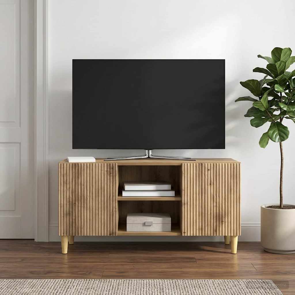 TV ormar 102 x 34,5 x 50 cm Hrast artisan Konstruirano drvo