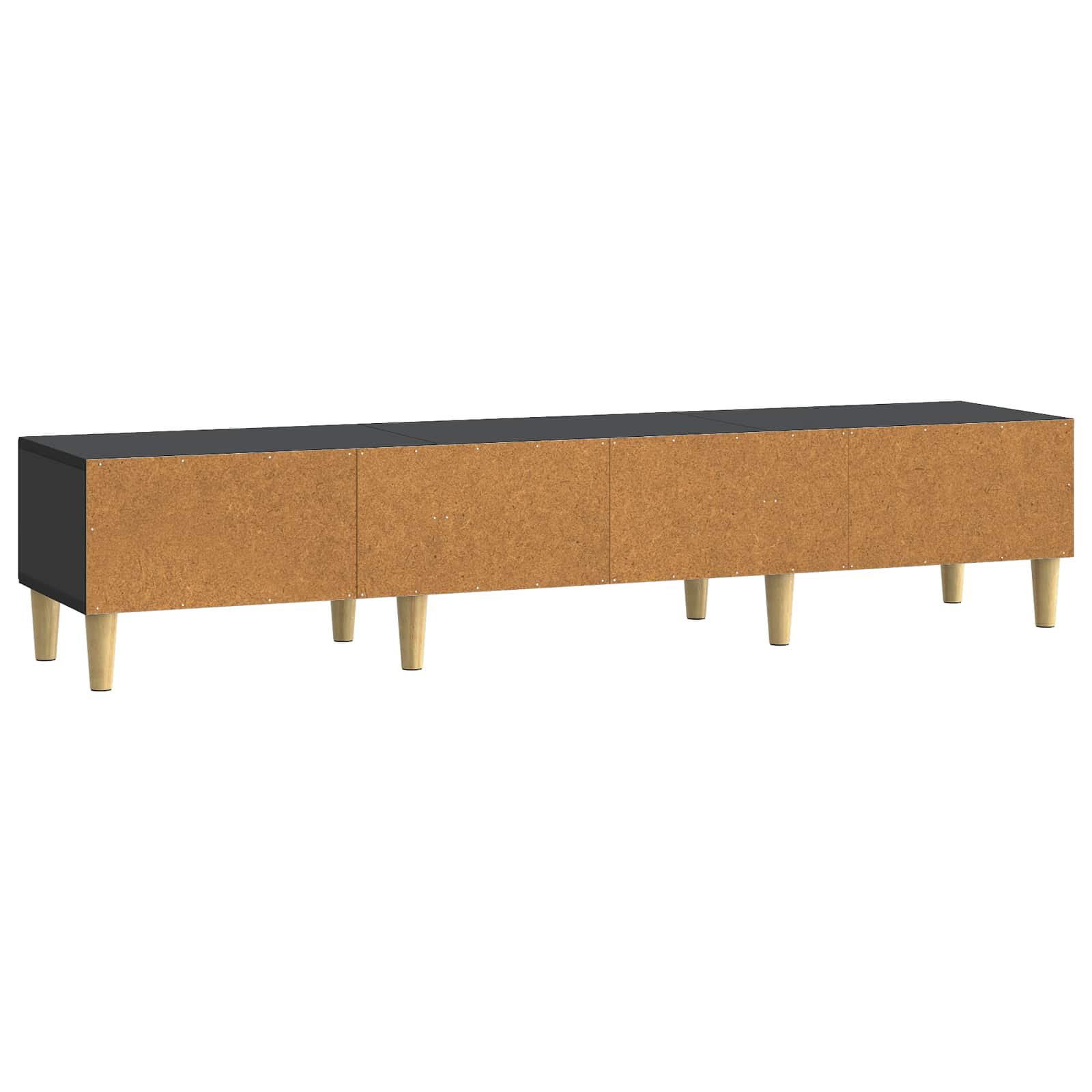 TV ormar s ladicama Crna 147 x 34,5 x 30 cm Konstruirano drvo