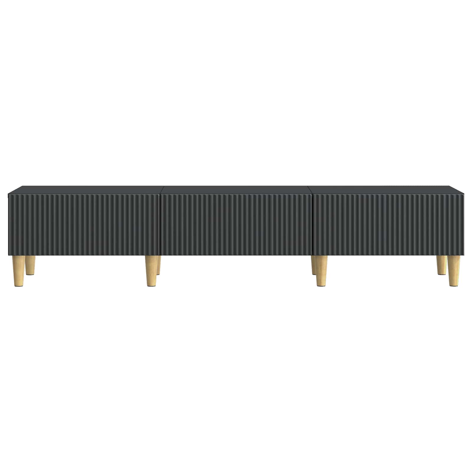 TV ormar s ladicama Crna 147 x 34,5 x 30 cm Konstruirano drvo