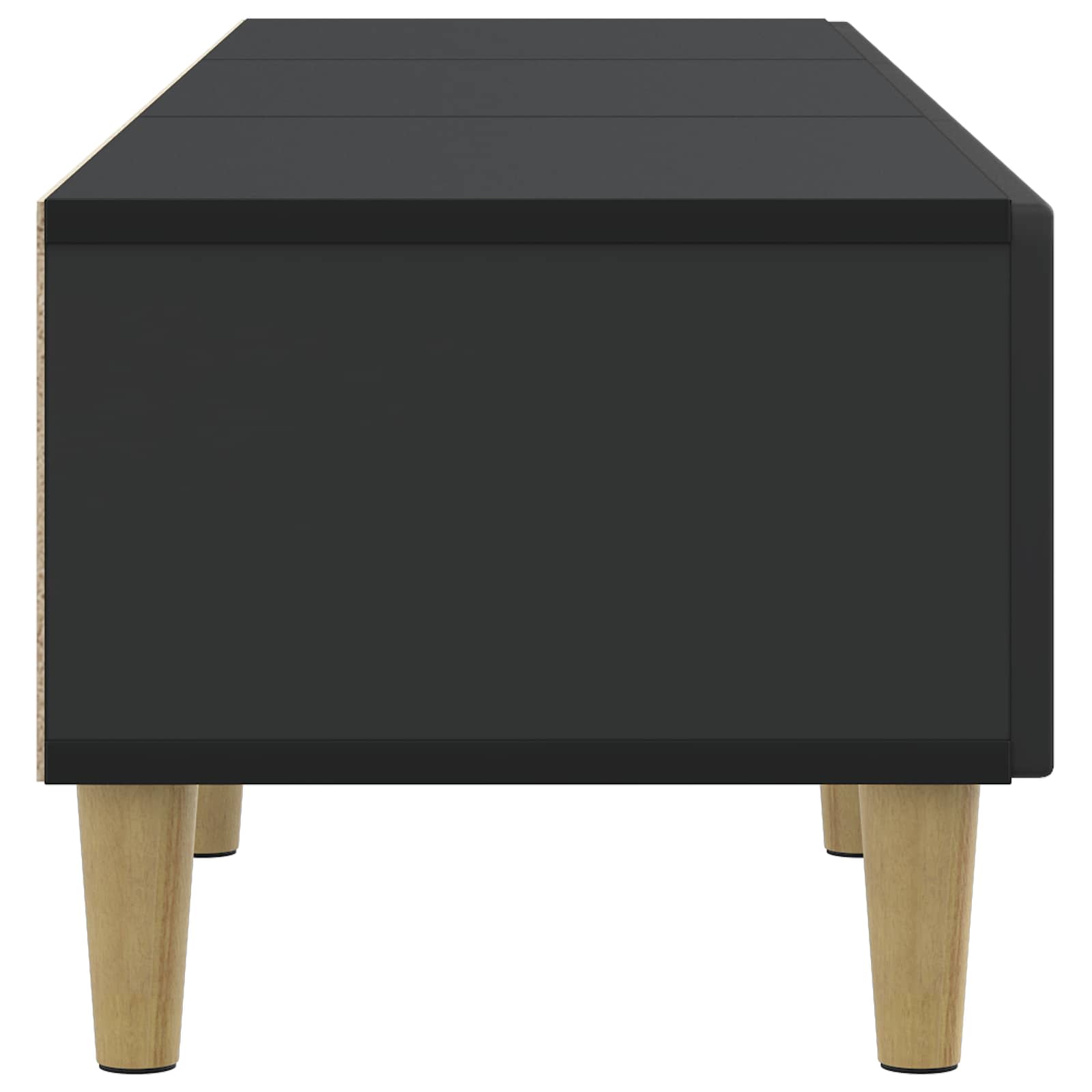 TV ormar s ladicama Crna 147 x 34,5 x 30 cm Konstruirano drvo