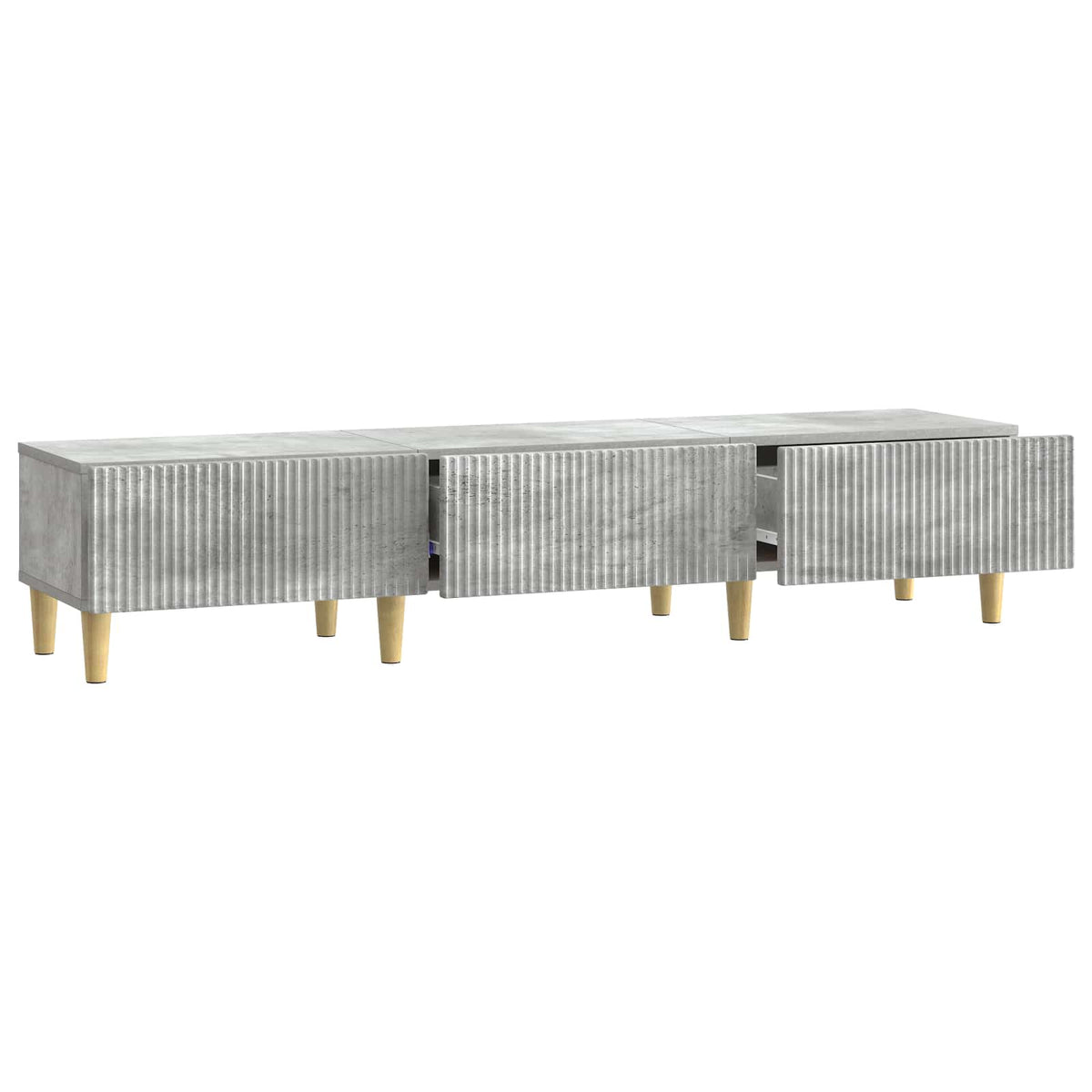 TV ormar Betonska siva 147 x 34,5 x 30 cm Konstruirano drvo