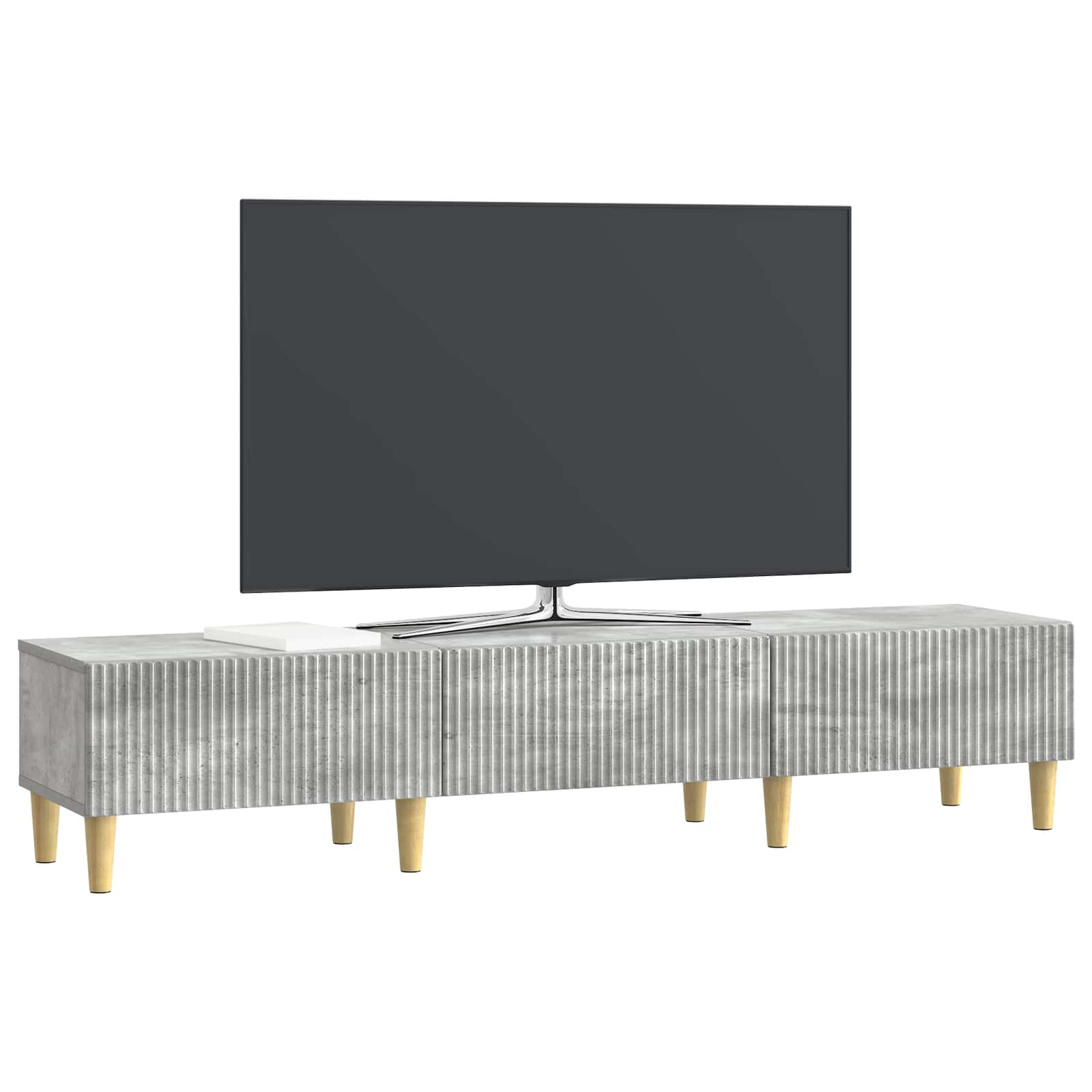 TV ormar Betonska siva 147 x 34,5 x 30 cm Konstruirano drvo